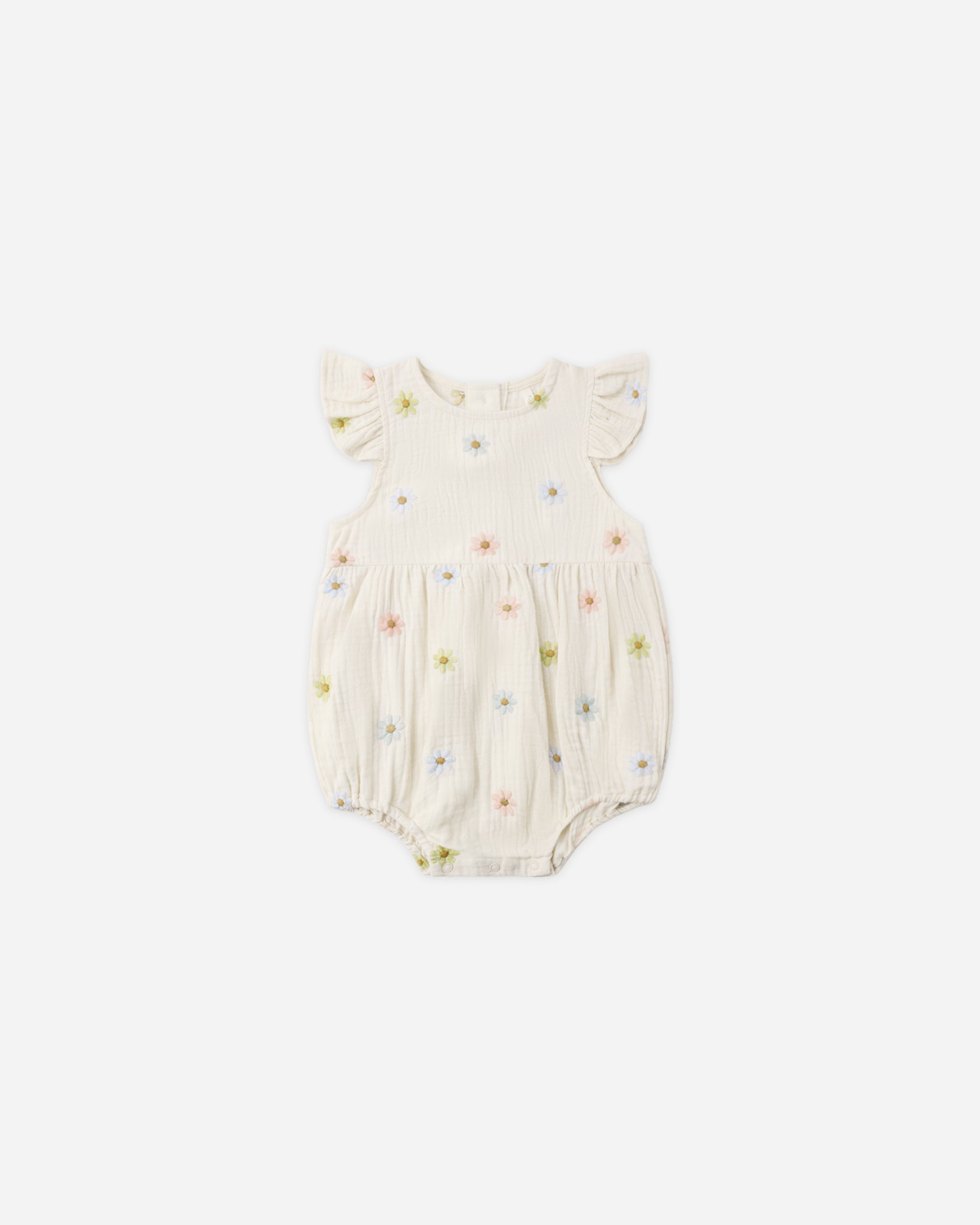 Amelia Romper Embroidered Daisies – Rylee + Cru