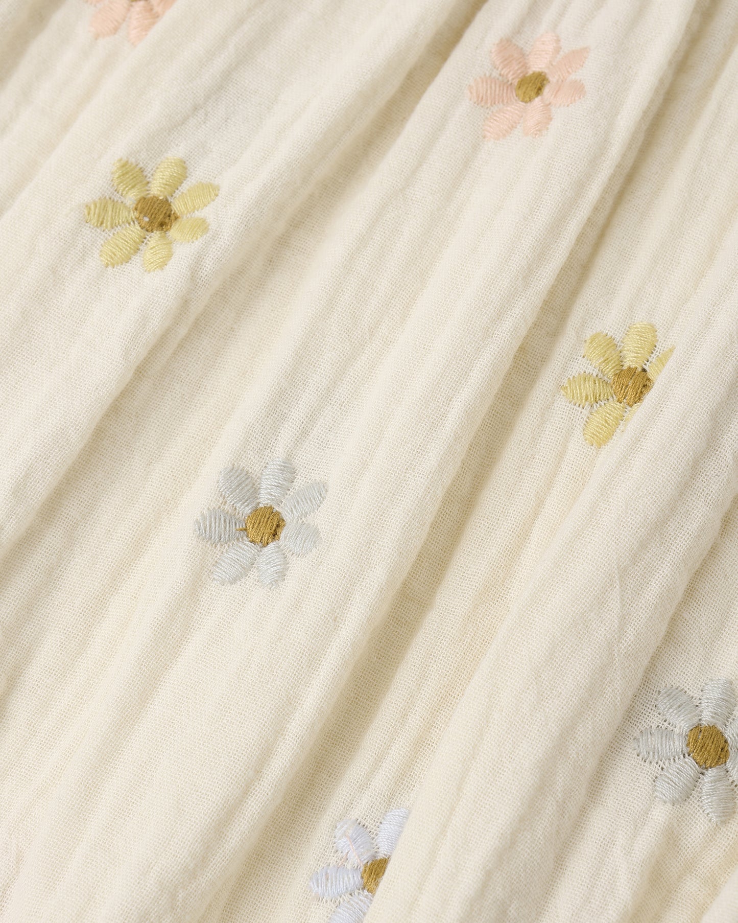 Amelia Romper Embroidered Daisies - Rylee + Cru | Kids Clothes | Trendy Baby Clothes | Modern Infant Outfits |