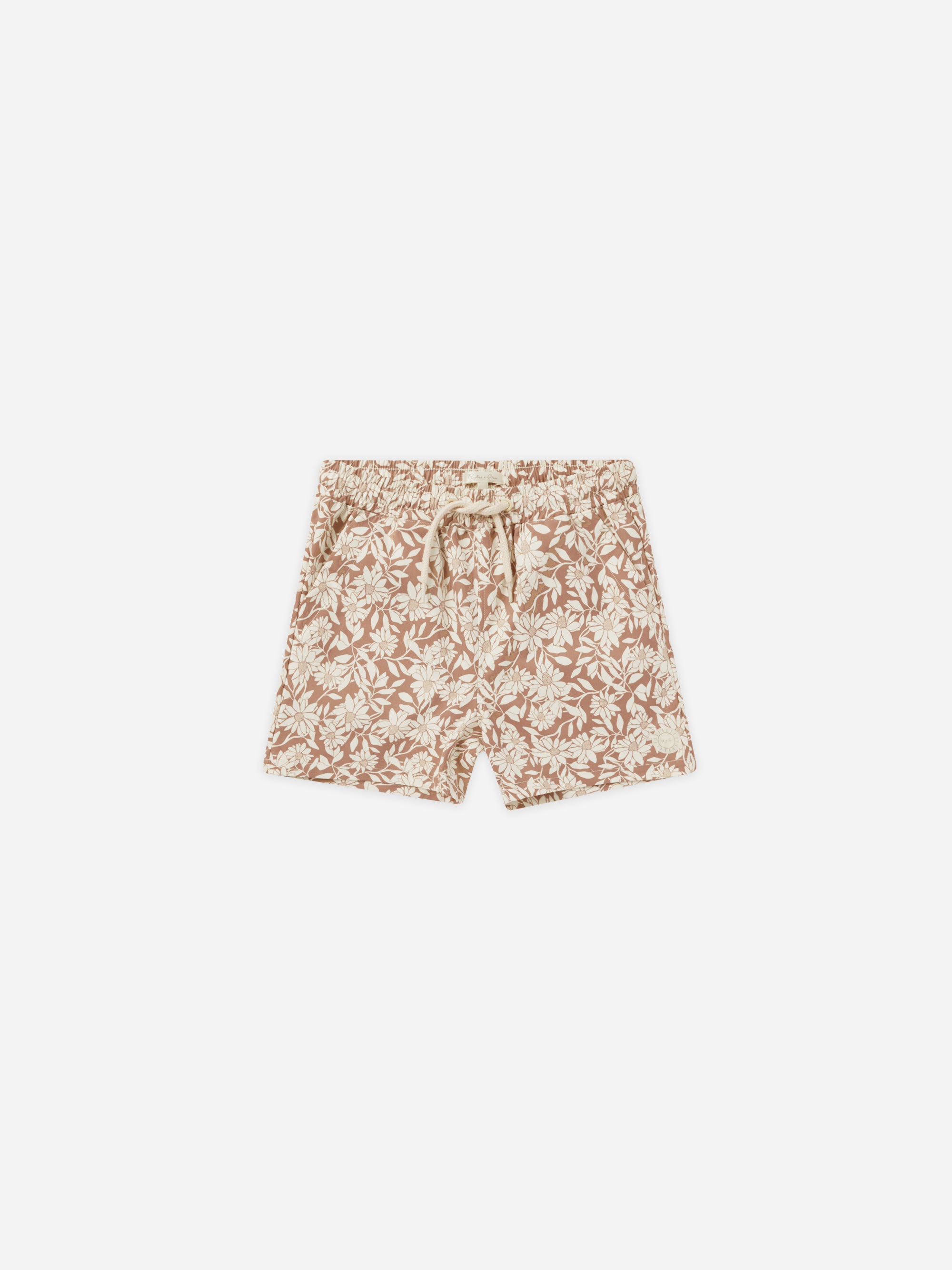 Boardshort || Plumeria - Rylee + Cru | Kids Clothes | Trendy Baby Clothes | Modern Infant Outfits |