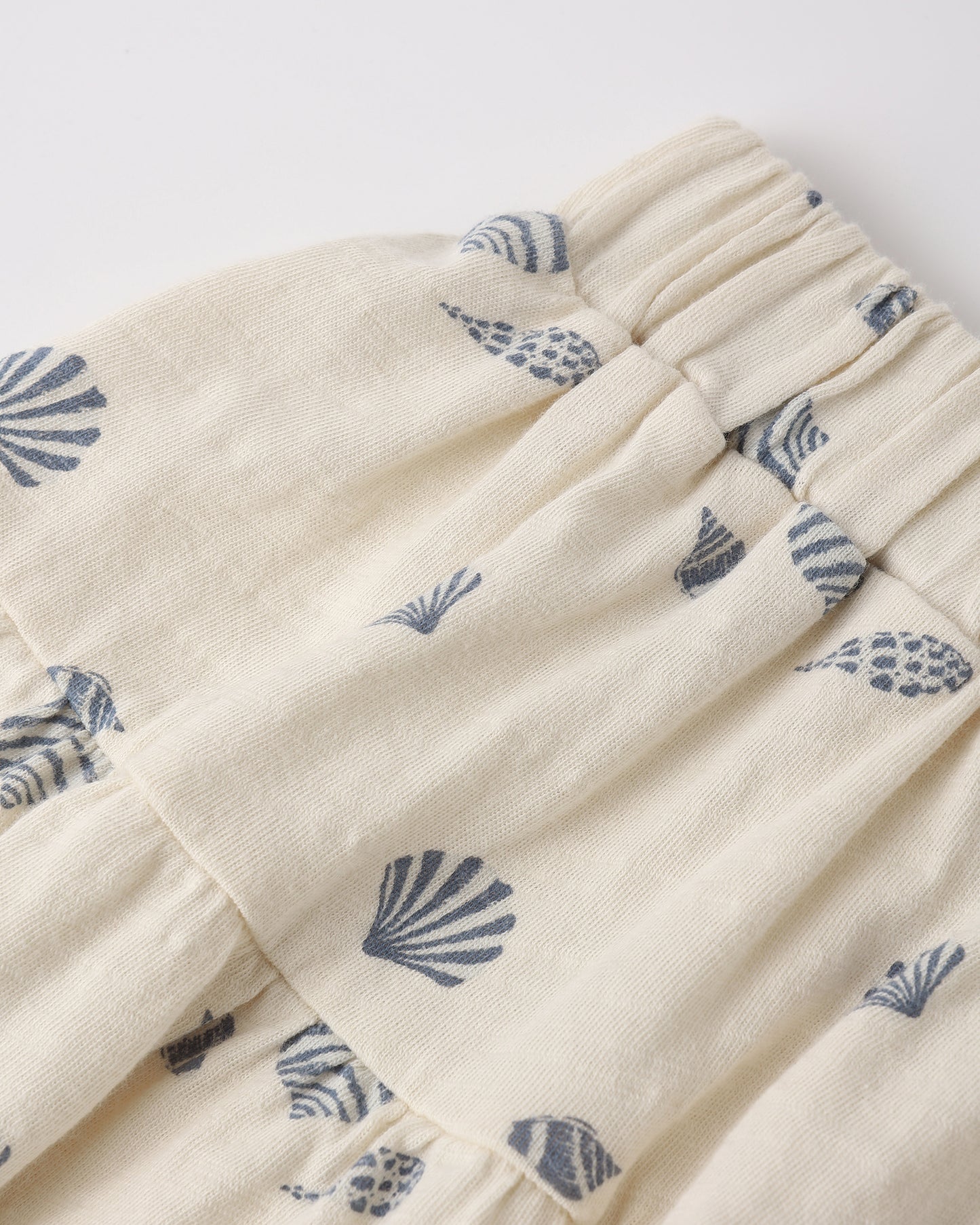 Tiered Midi Skirt Seashells