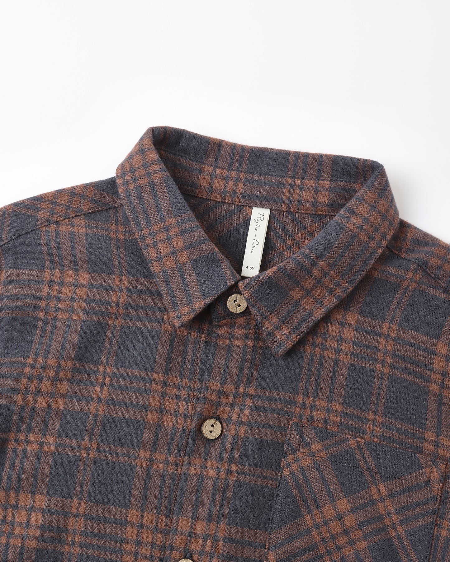 Collared Long Sleeve Shirt Midnight Plaid - Rylee + Cru | Kids Clothes | Trendy Baby Clothes | Modern Infant Outfits |