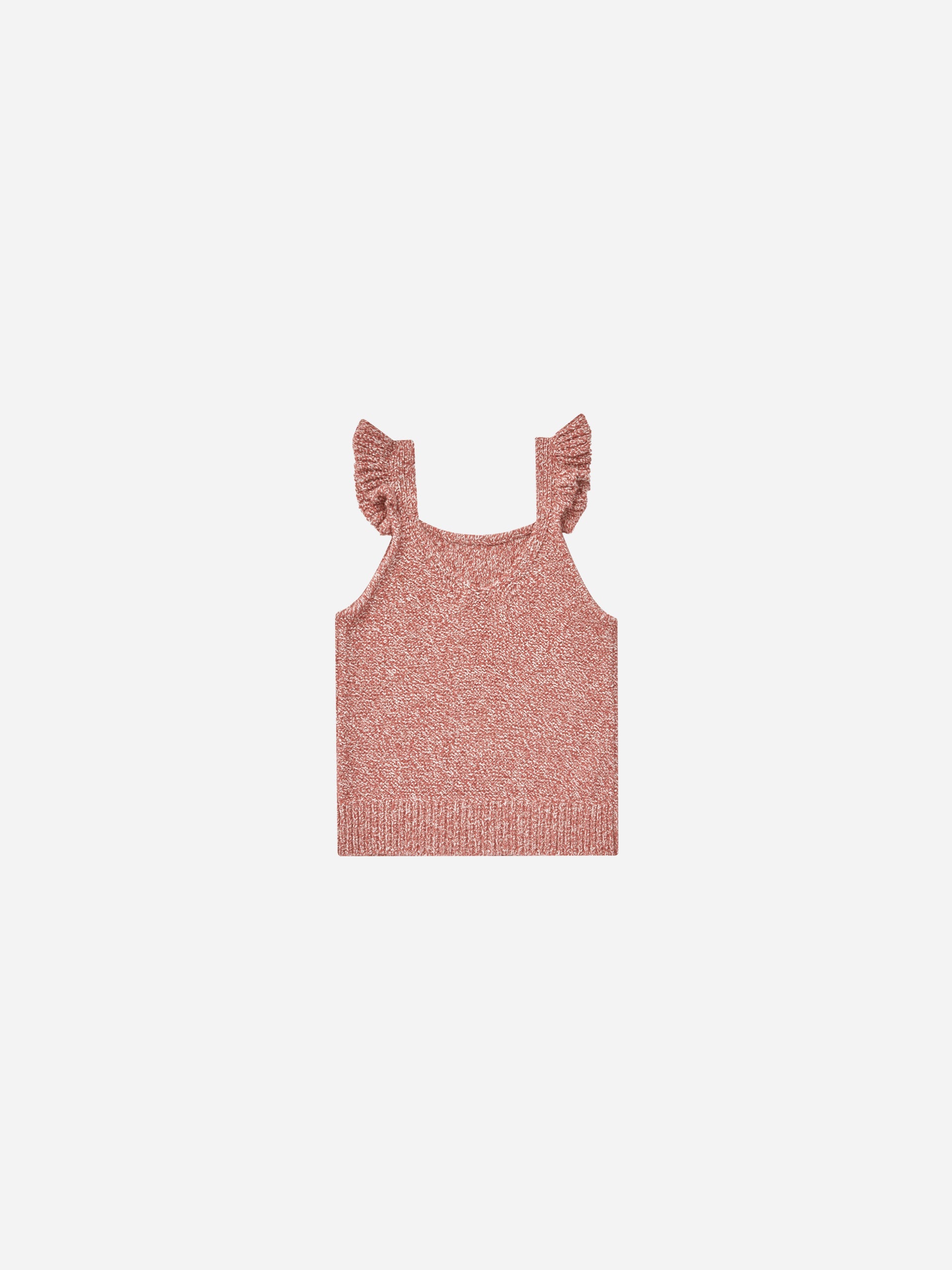 Knit Tank || Heathered Strawberry - Rylee + Cru | Kids Clothes | Trendy Baby Clothes | Modern Infant Outfits |