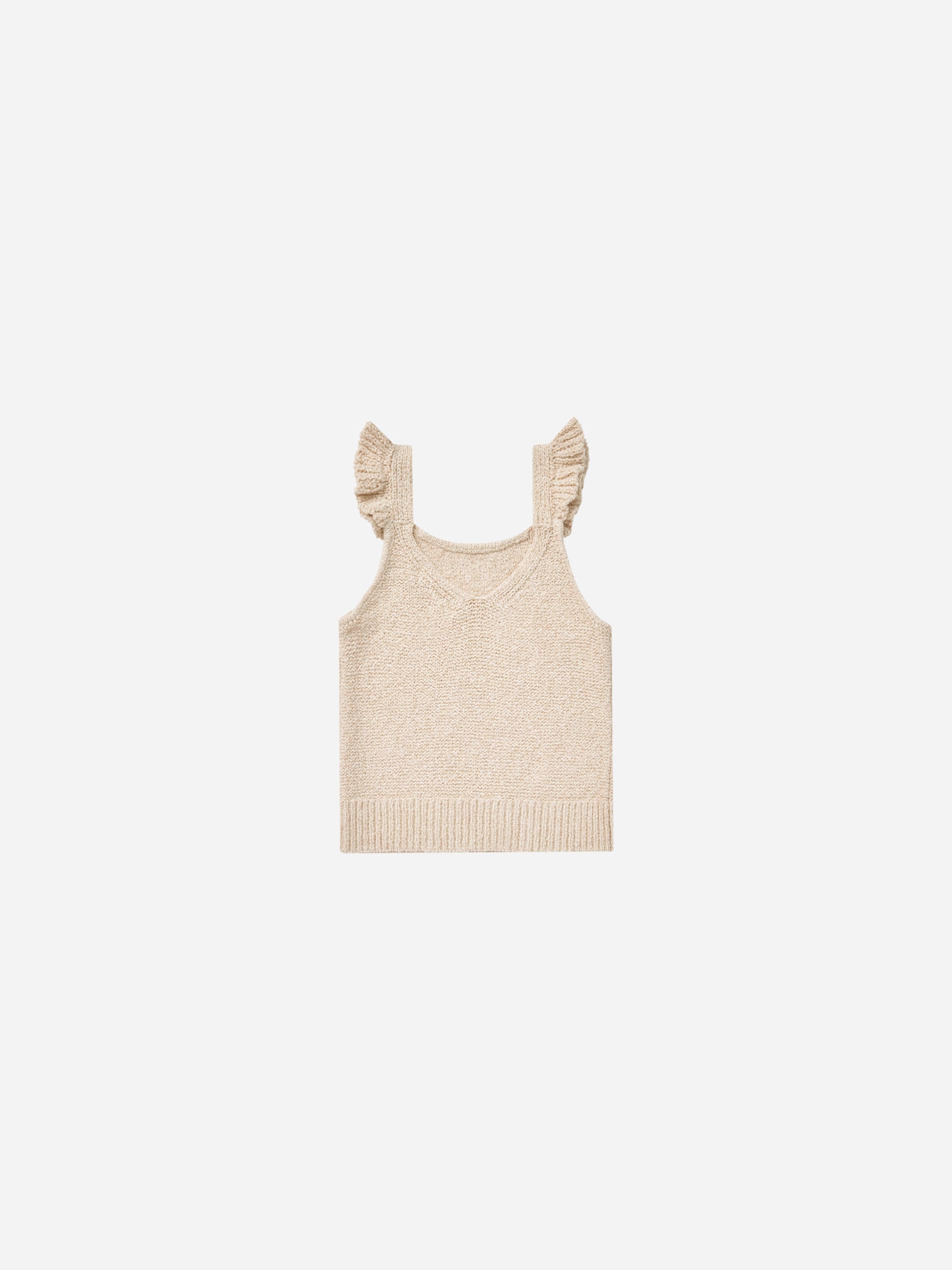 Knit Tank || Heathered Oat - Rylee + Cru | Kids Clothes | Trendy Baby Clothes | Modern Infant Outfits |