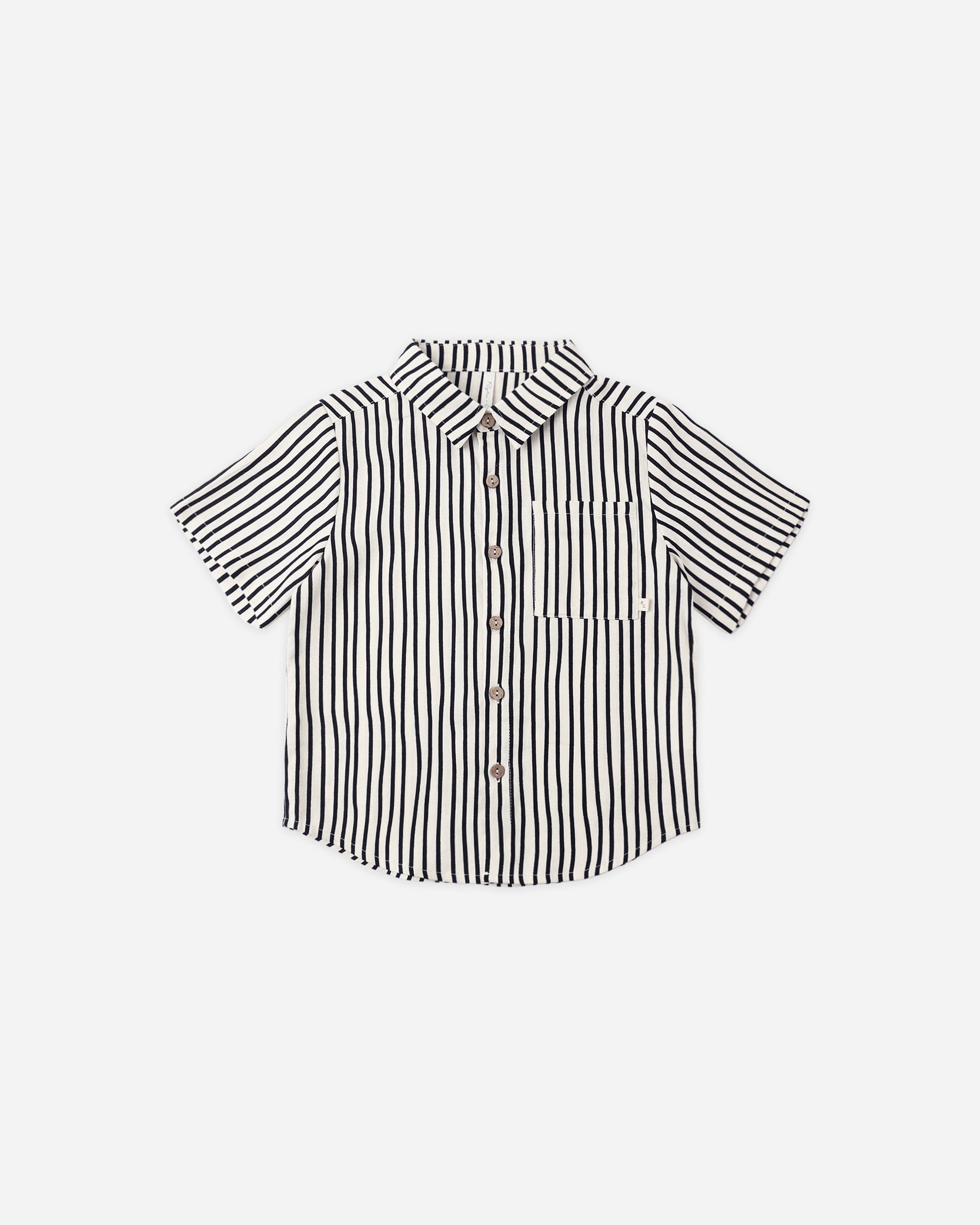 Collared Short Sleeve Shirt Wavy Stripe, 18-24m at Rylee + Cru Collared Short Sleeve Shirt Wavy Stripe, 18-24m at Rylee + Cru