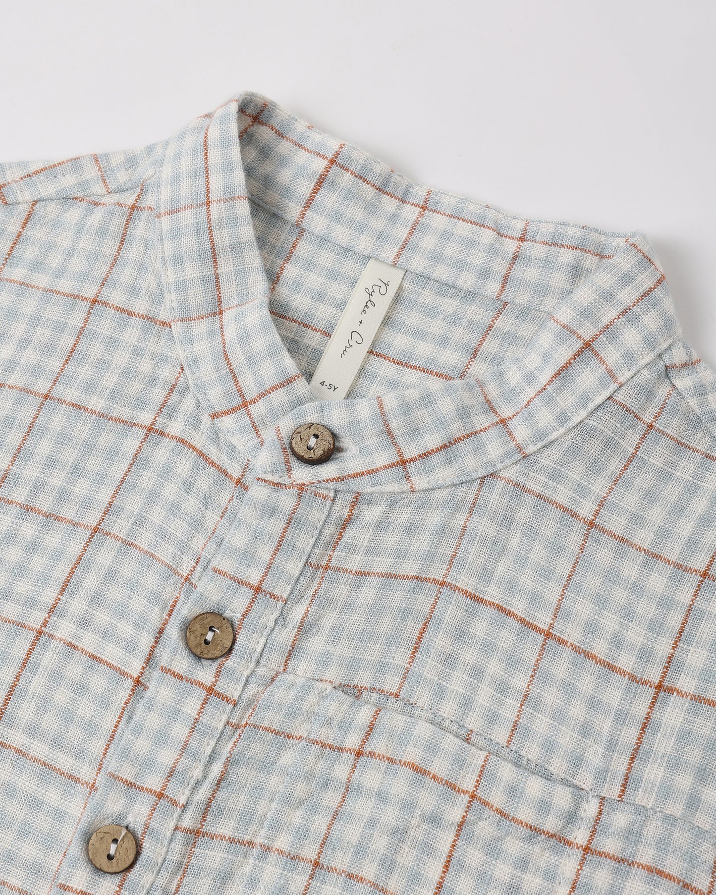 Mason Shirt Light Blue Plaid - Rylee + Cru | Kids Clothes | Trendy Baby Clothes | Modern Infant Outfits |