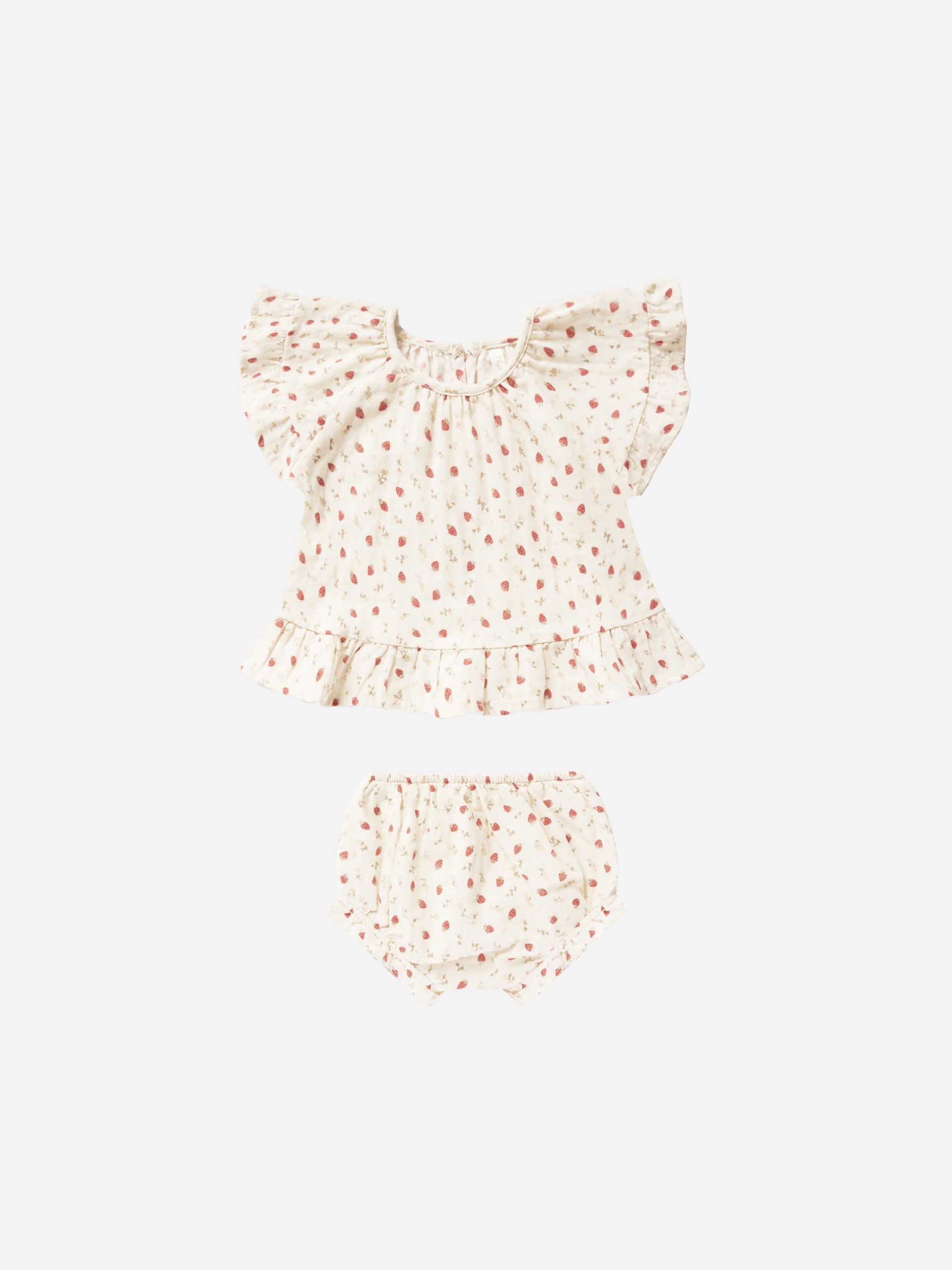 Butterfly Top + Bloomer Set || Strawberry Fields - Rylee + Cru | Kids Clothes | Trendy Baby Clothes | Modern Infant Outfits |