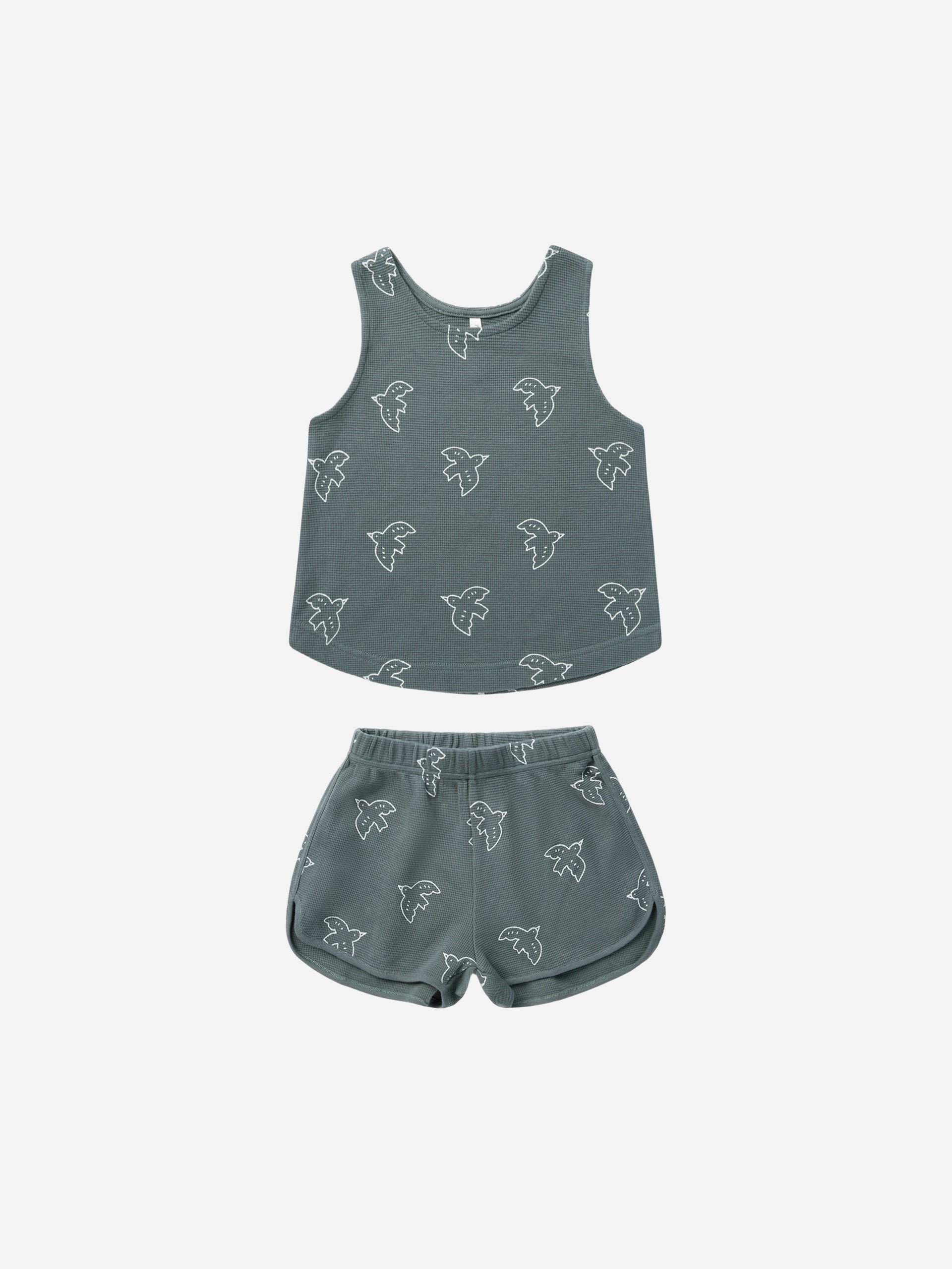 Kaycee Set || Birds - Rylee + Cru | Kids Clothes | Trendy Baby Clothes | Modern Infant Outfits |