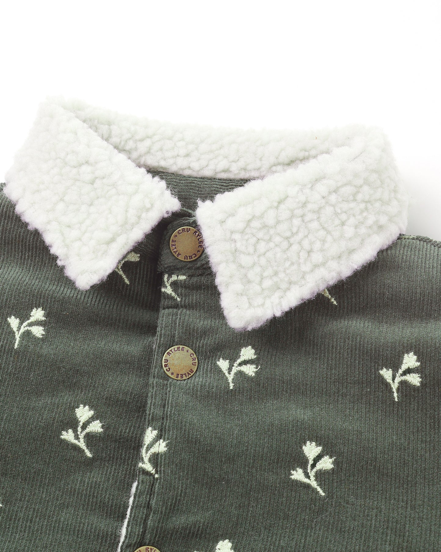 Long Chore Coat || Floral Embroidery - Rylee + Cru | Kids Clothes | Trendy Baby Clothes | Modern Infant Outfits |