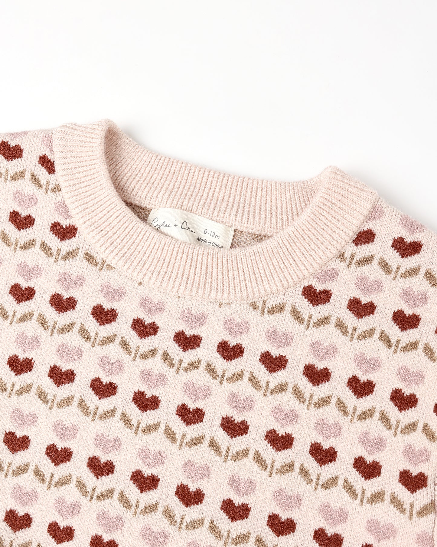 Shiloh Sweater || Ruby Hearts - Rylee + Cru | Kids Clothes | Trendy Baby Clothes | Modern Infant Outfits |