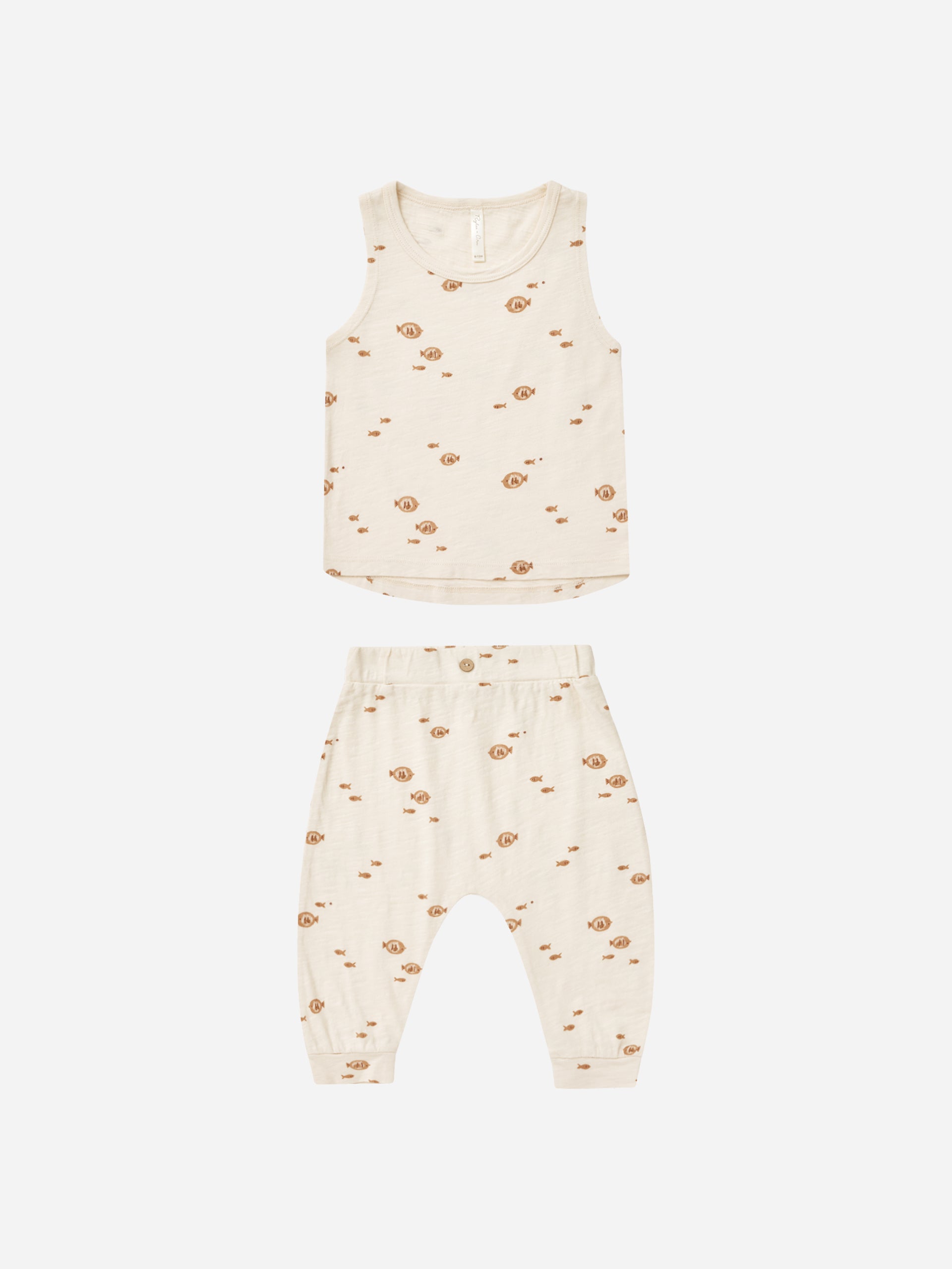 Tank + Slouch Pant Set || Fish - Rylee + Cru | Kids Clothes | Trendy Baby Clothes | Modern Infant Outfits |