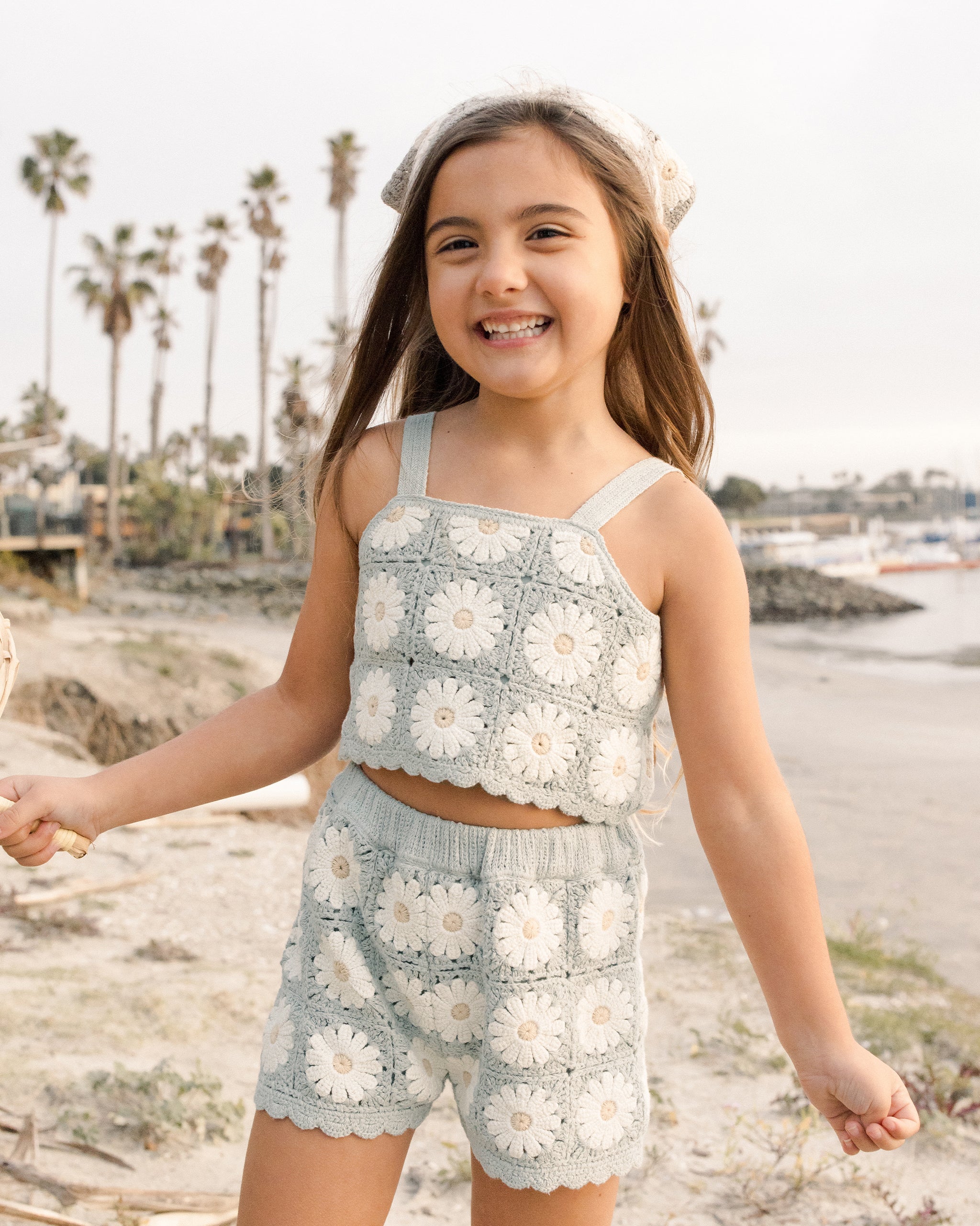 Crochet Summer Set || Daisy - Rylee + Cru | Kids Clothes | Trendy Baby Clothes | Modern Infant Outfits |