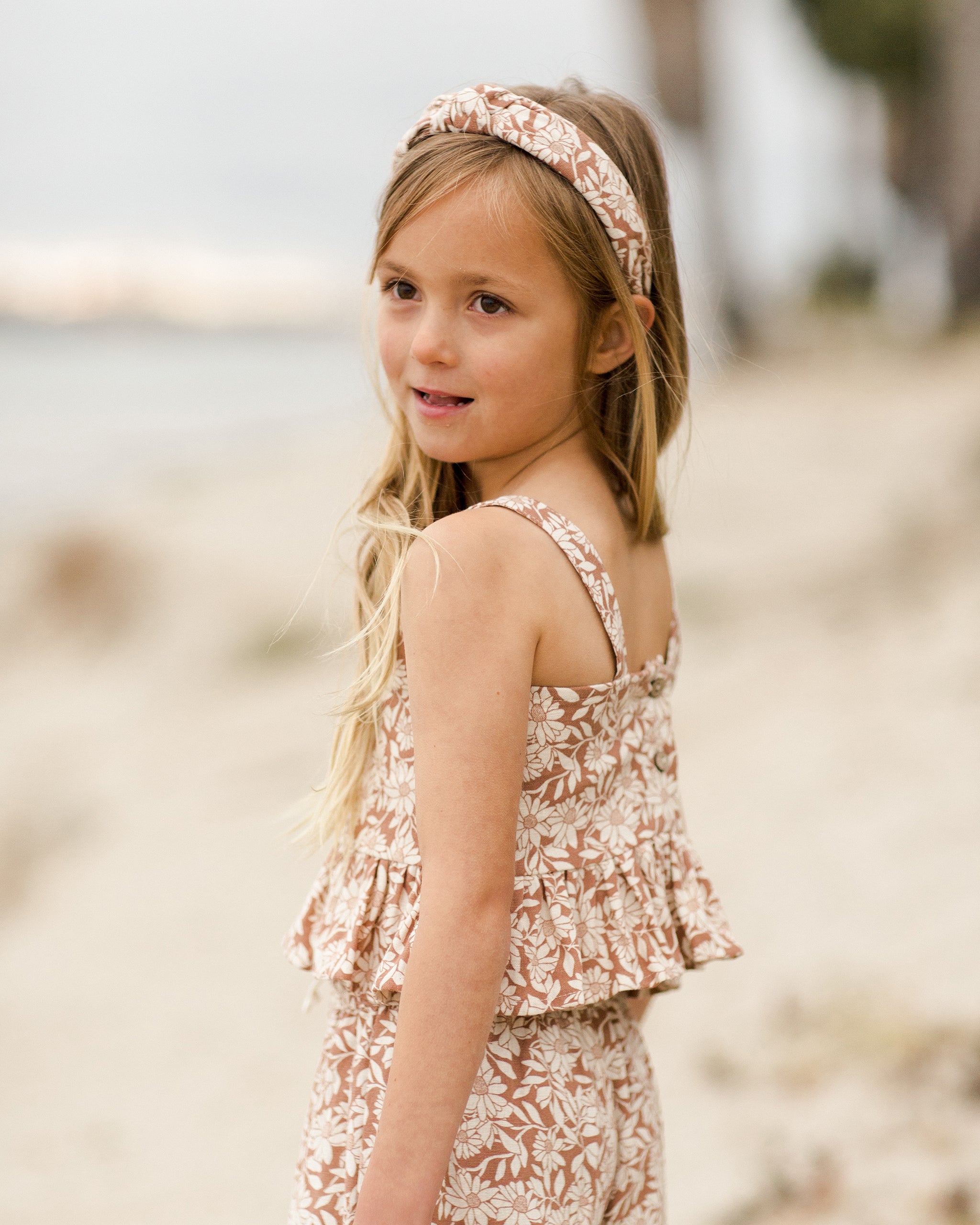 Knotted Headband || Plumeria - Rylee + Cru | Kids Clothes | Trendy Baby Clothes | Modern Infant Outfits |