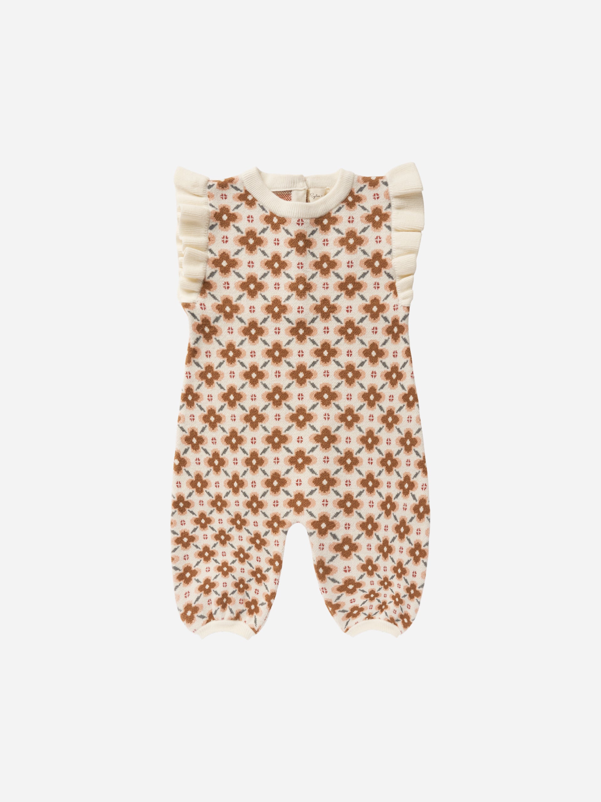 Stella Knit Jumpsuit || Mosaic - Rylee + Cru | Kids Clothes | Trendy Baby Clothes | Modern Infant Outfits |