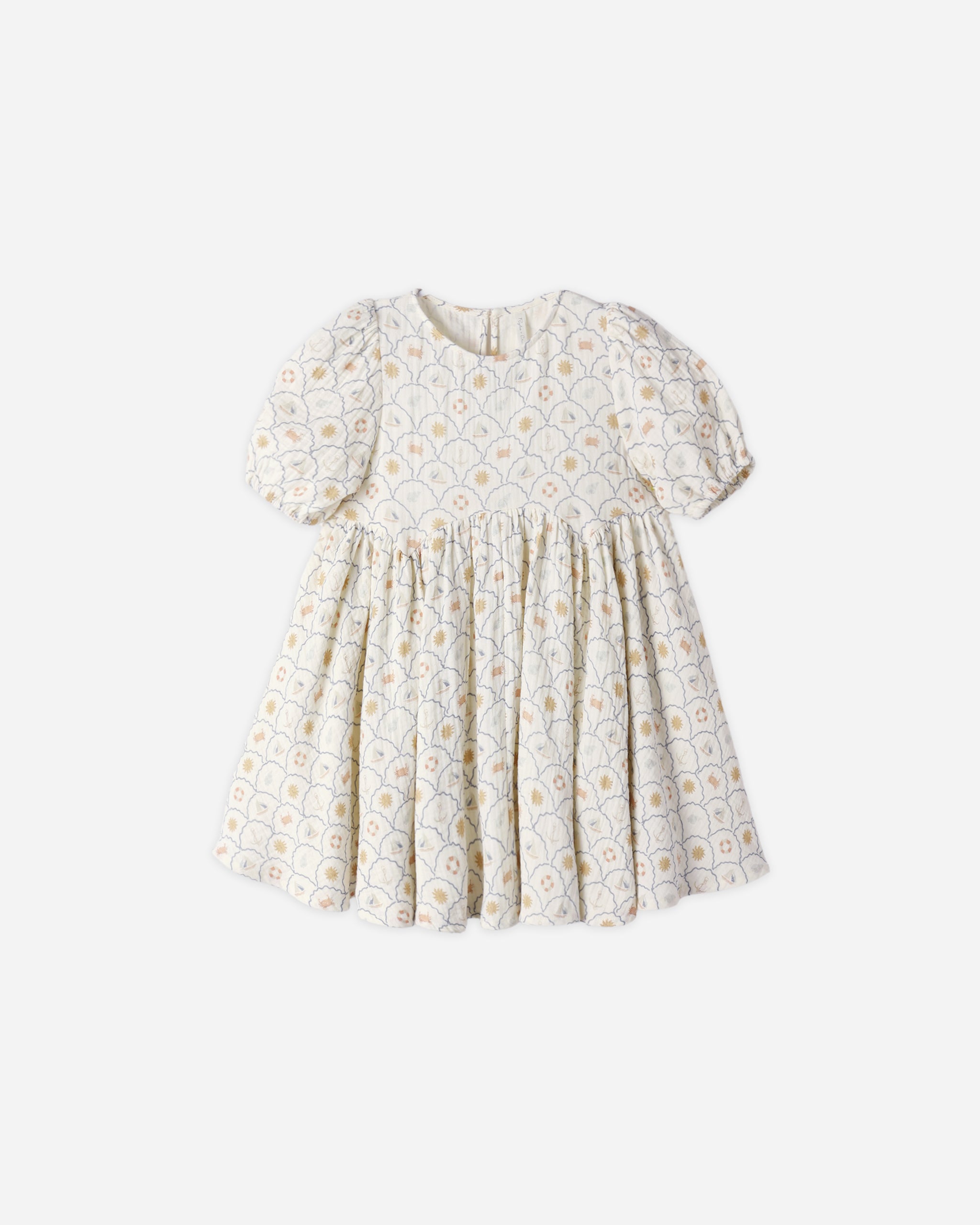 Rose Dress Nautical 6-12M