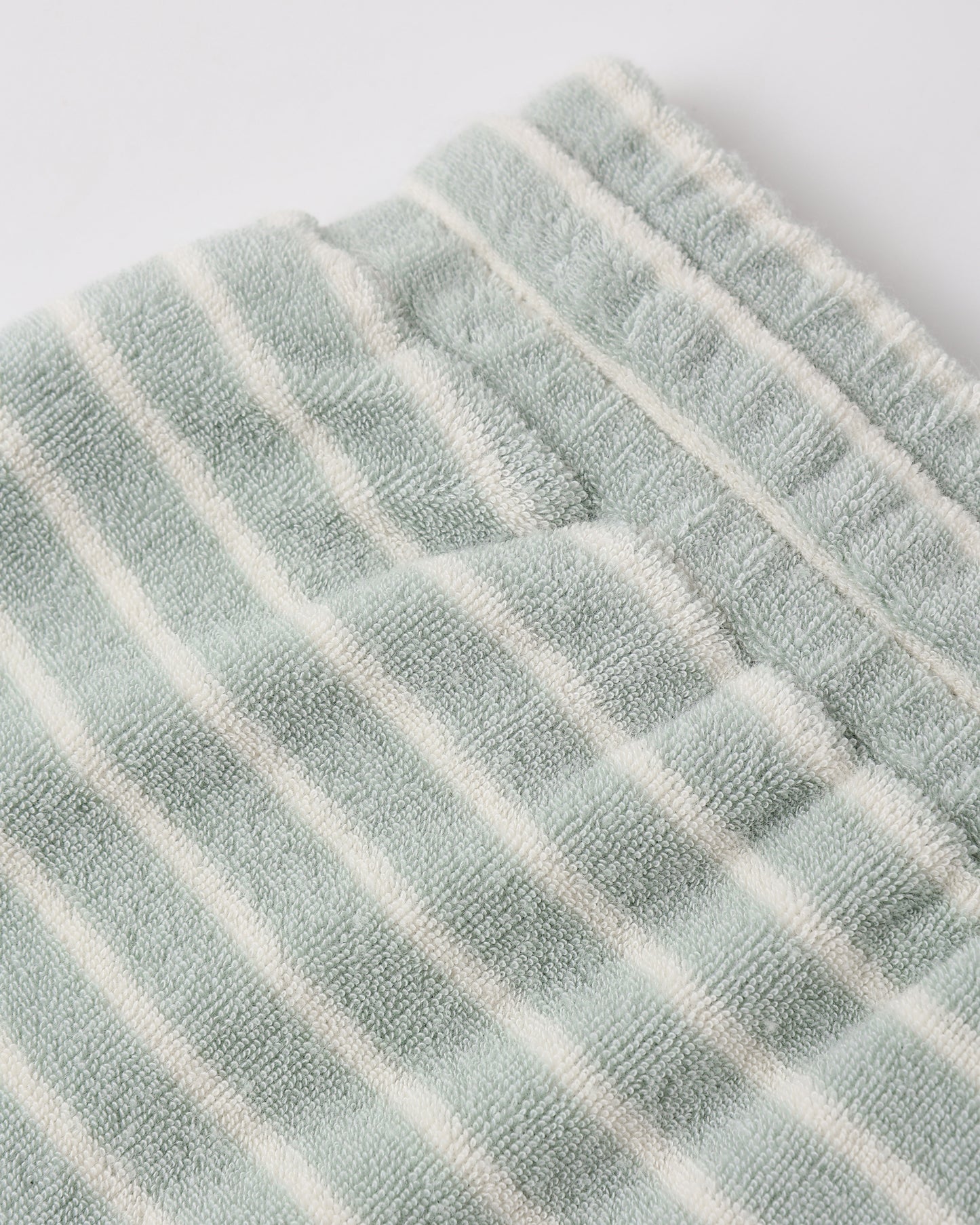 Terry Boys Short Seafoam Stripe
