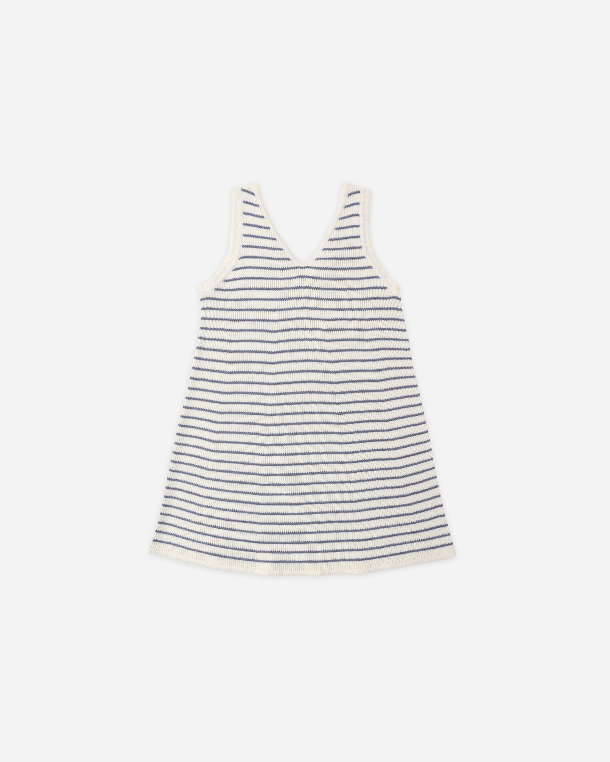 Crochet Tank Mini Dress Marine Stripe 2-3Y Crochet Tank Mini Dress Marine Stripe 2-3Y