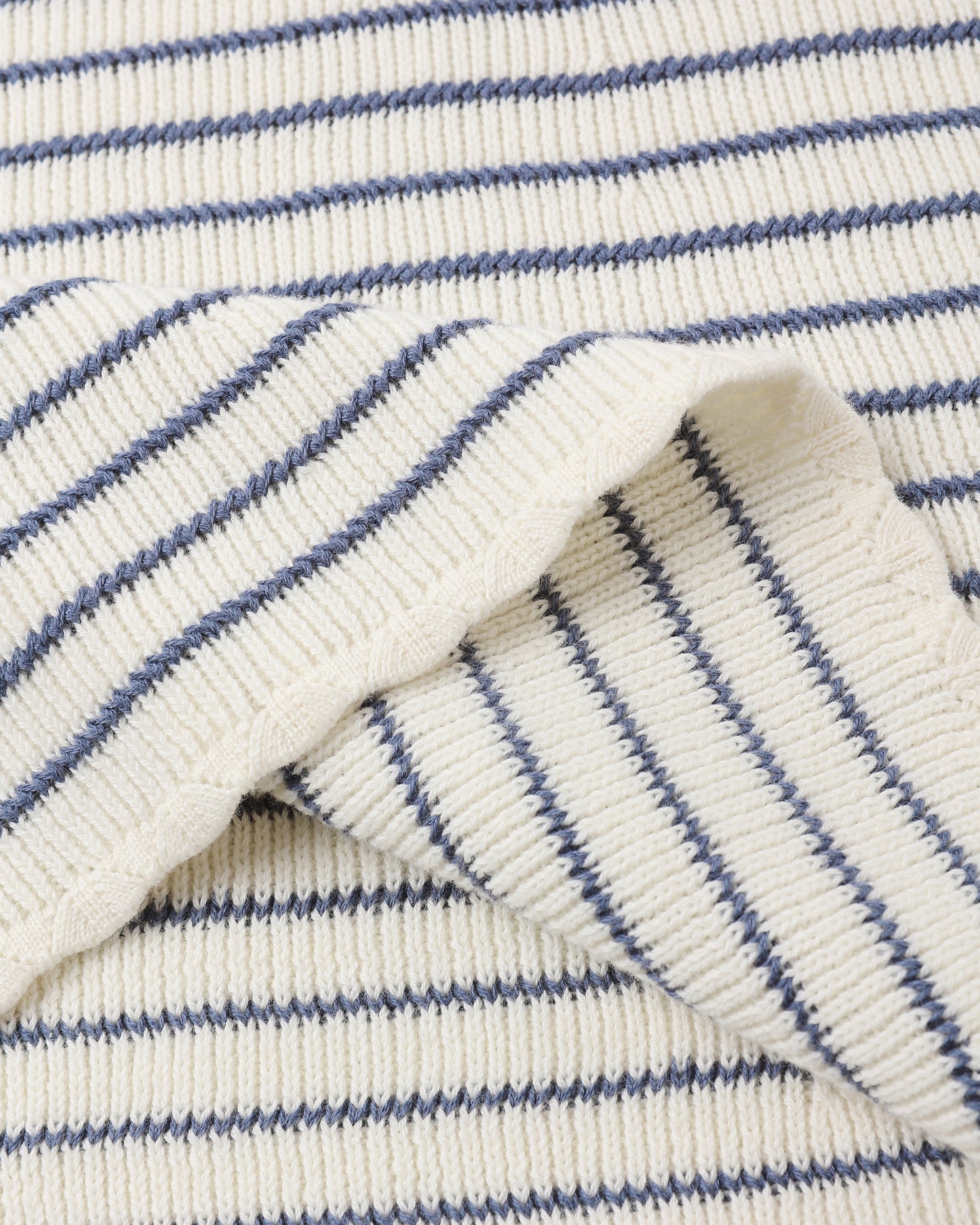 Crochet Tank Mini Dress Marine Stripe