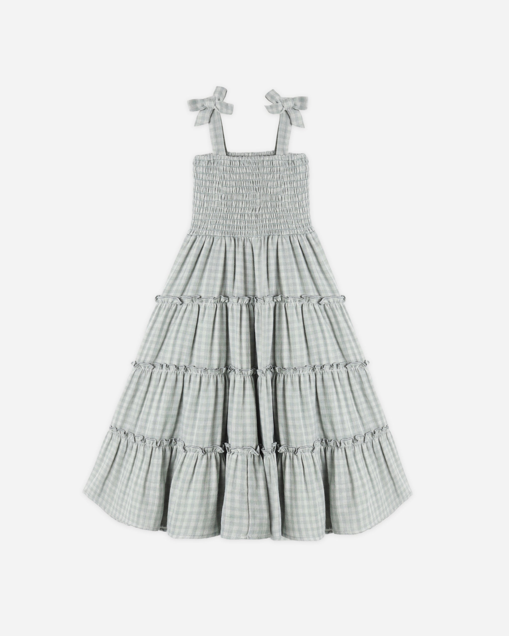 Rylee + Cru Taylor Dress - Green Gingham - 4-5Y