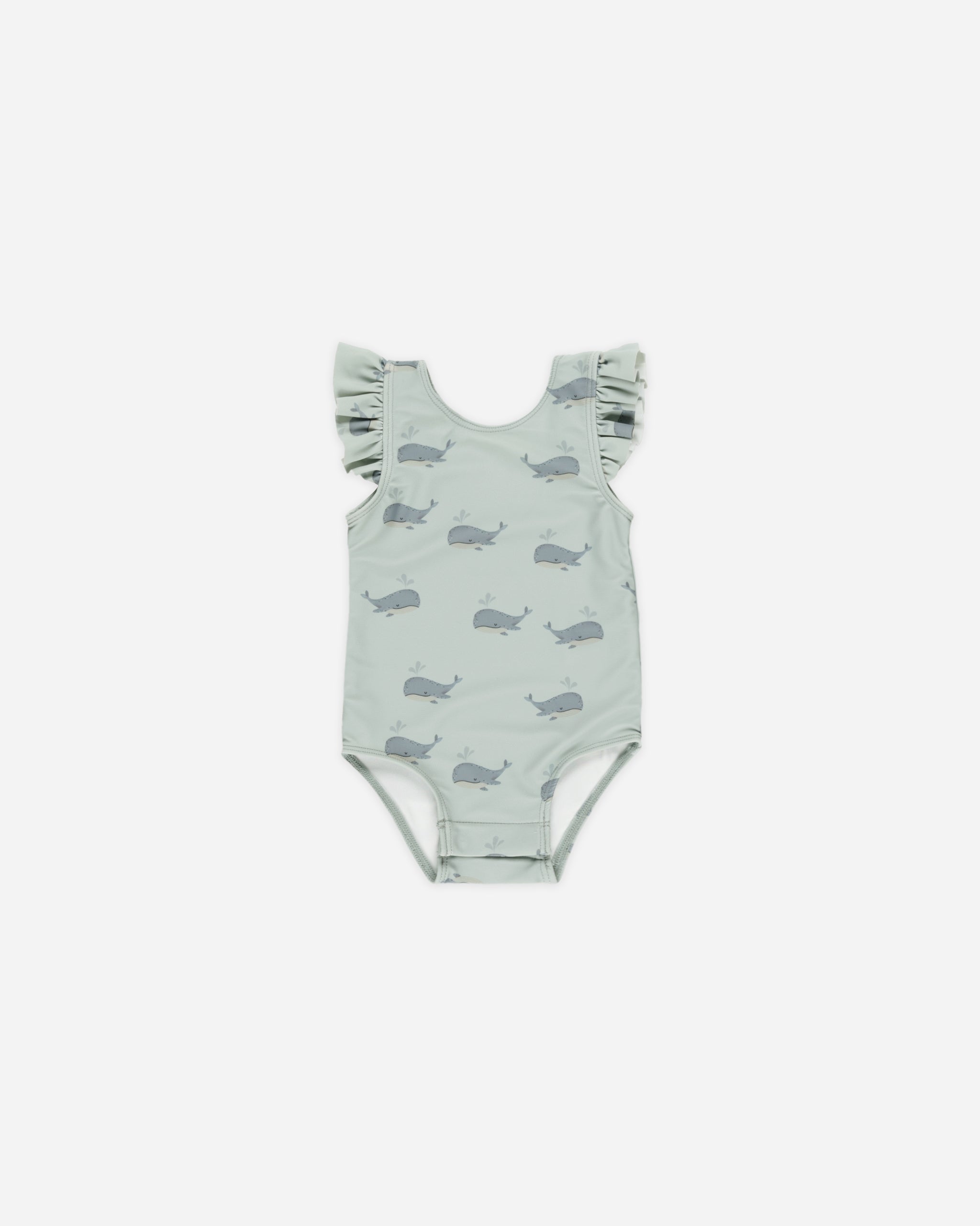 Scoop Back Onepiece || Whales - Rylee + Cru | Kids Clothes | Trendy Baby Clothes | Modern Infant Outfits |