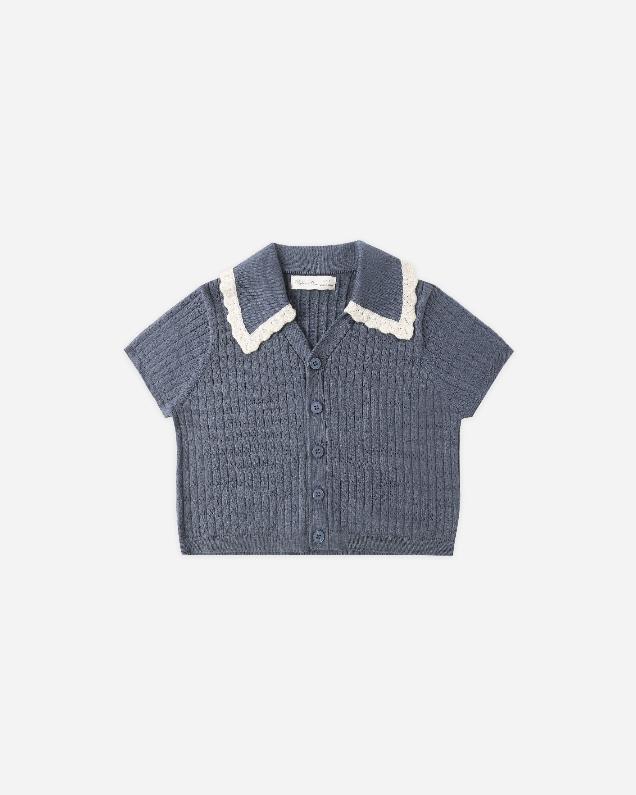 Sloane Knit Top Marine – Rylee + Cru