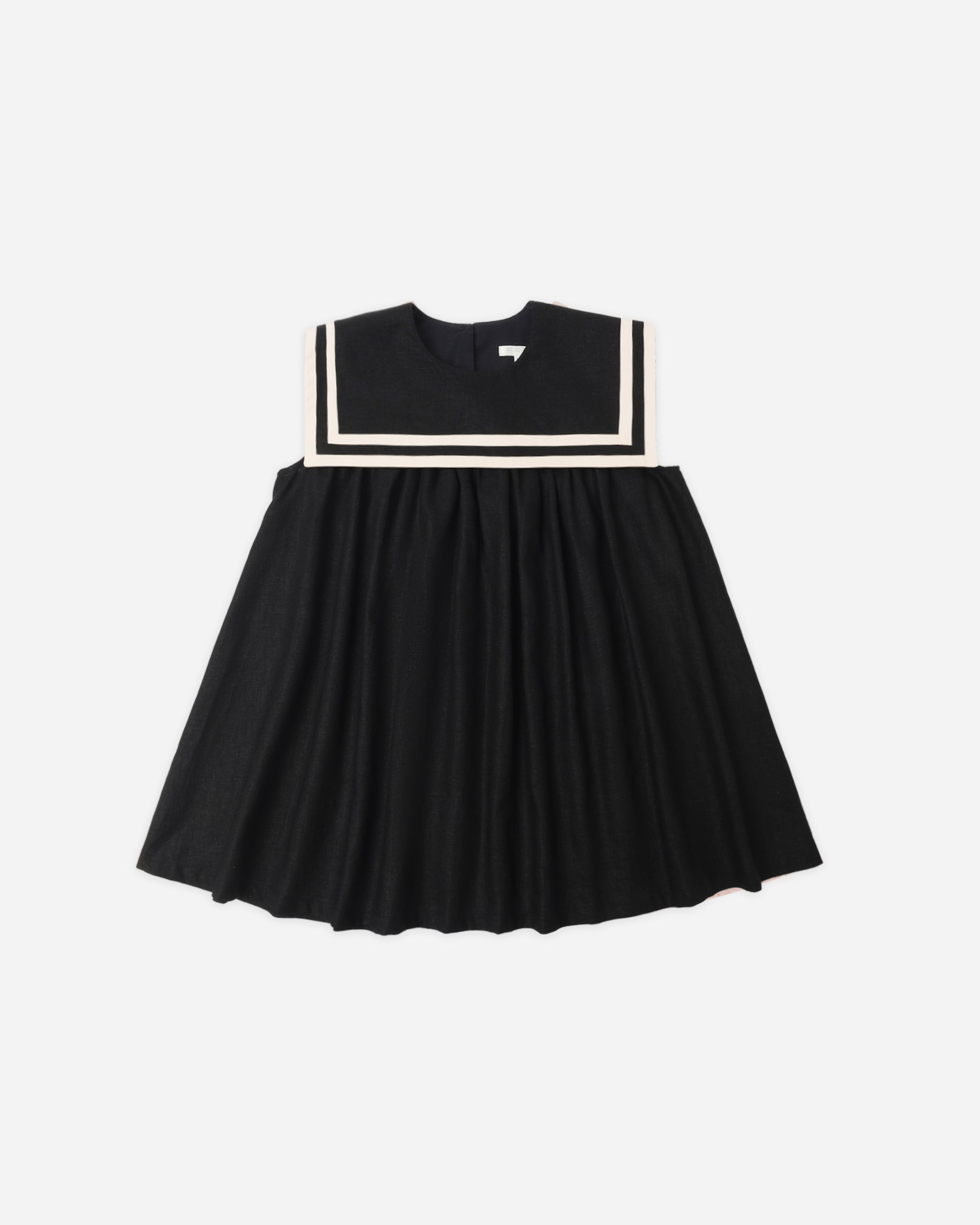 blue dress for baby girl Plus Size Sailor Collar Sakura Bow Black Summer Dress Regular Ver / M main image 1