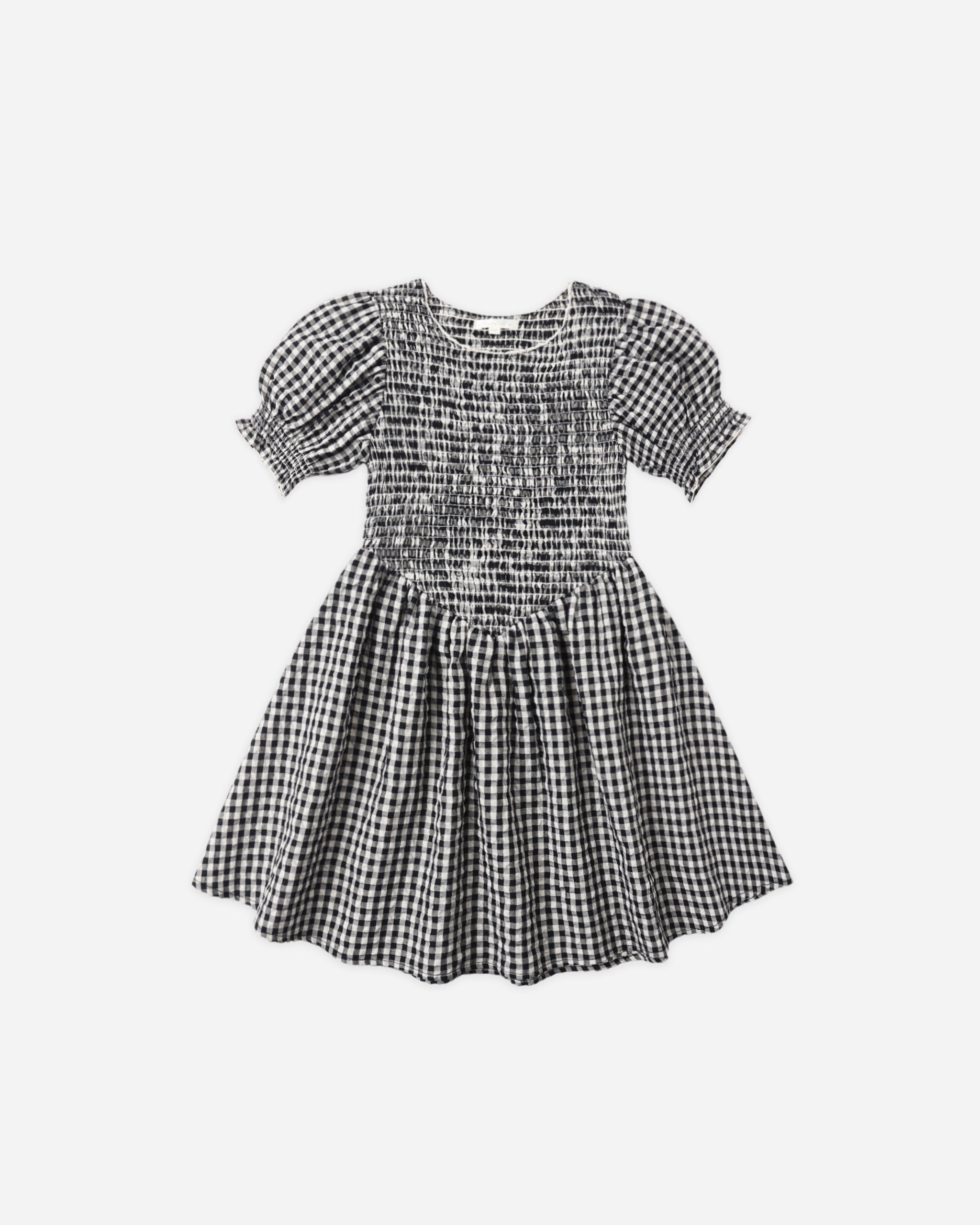 Louise Dress Black Check, 10-11Y at Rylee + Cru Louise Dress Black Check, 10-11Y at Rylee + Cru