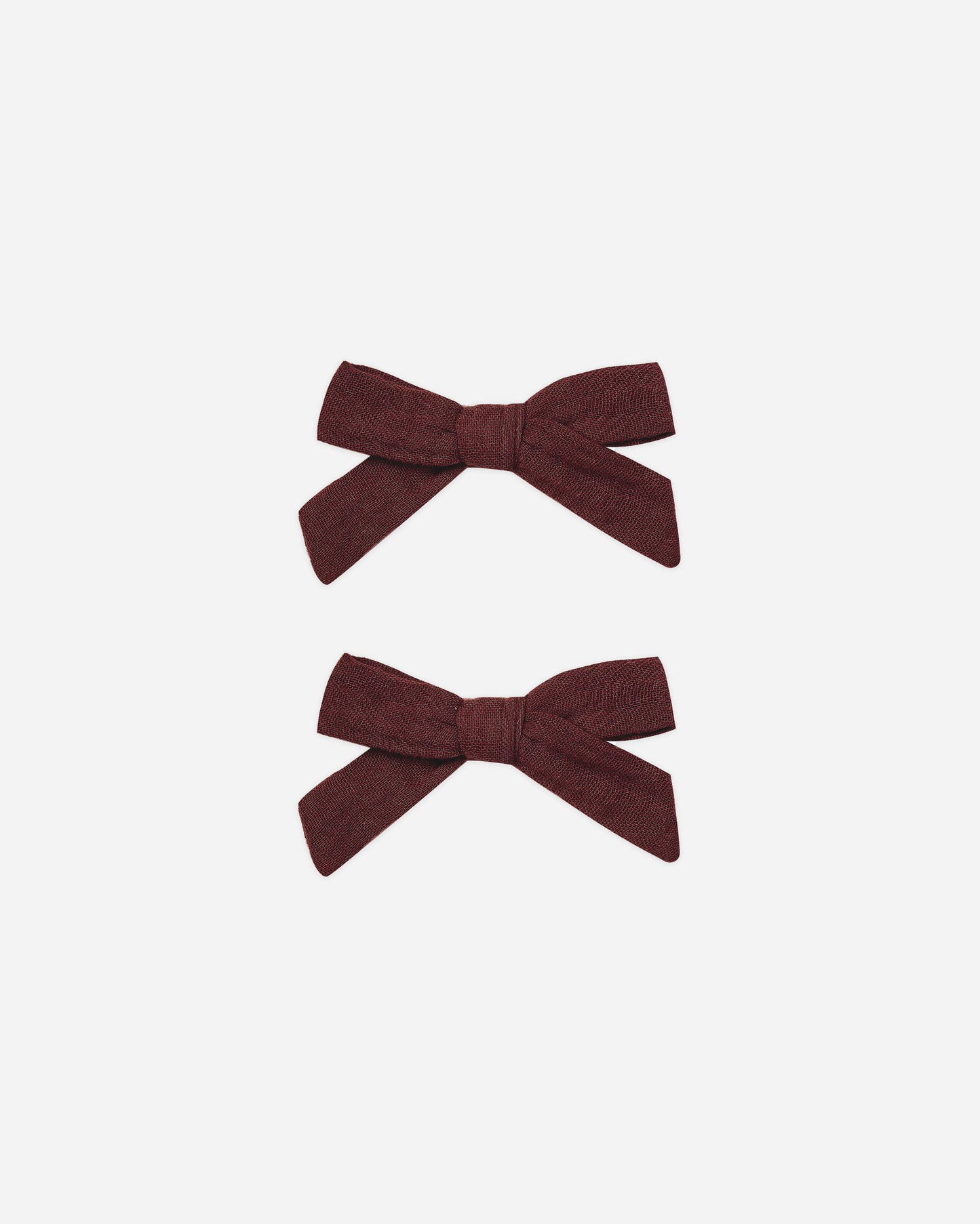 Bows, Set Of 2 || Burgundy - Rylee + Cru | Kids Clothes | Trendy Baby Clothes | Modern Infant Outfits |