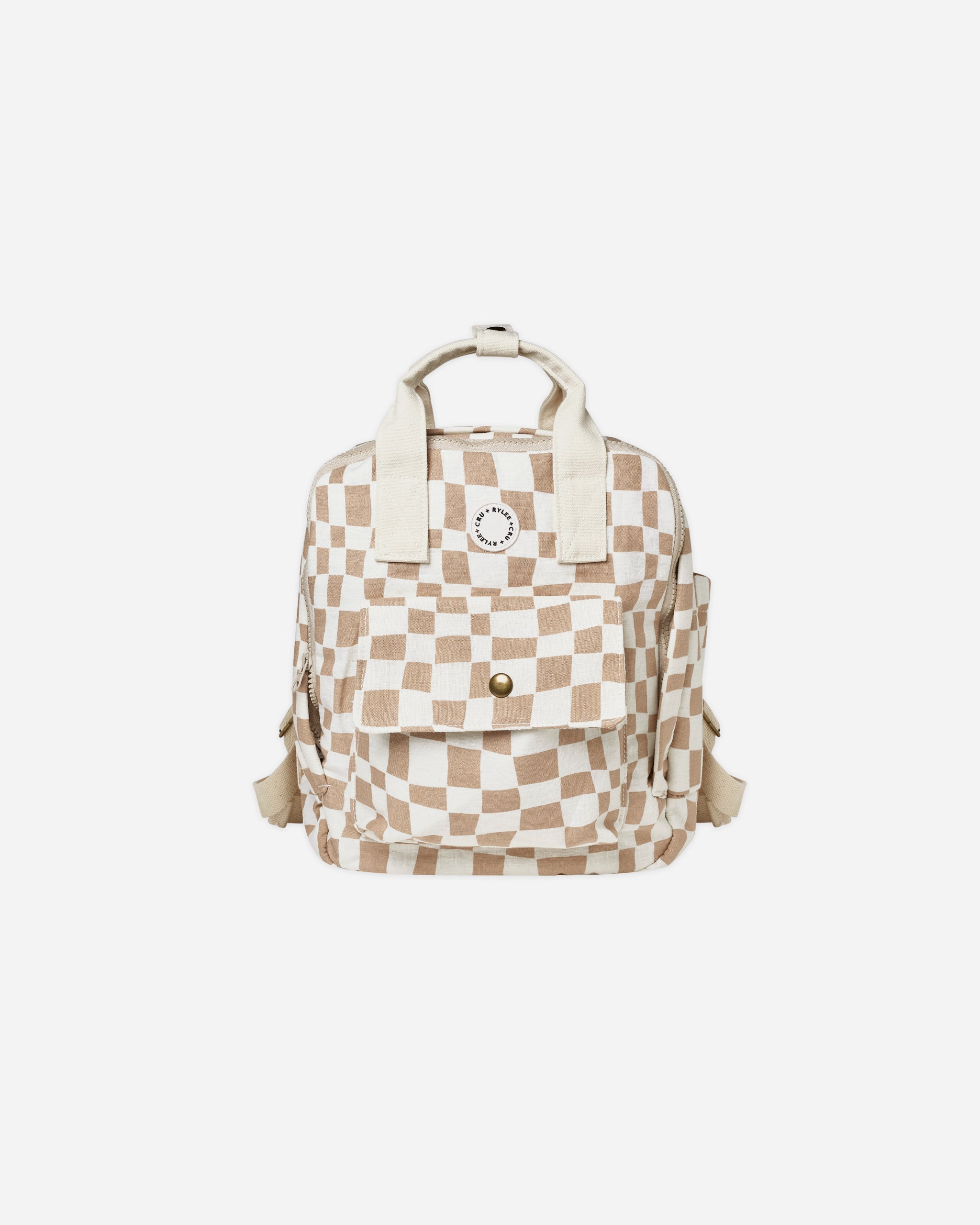 Black LV Checker Mini Backpack