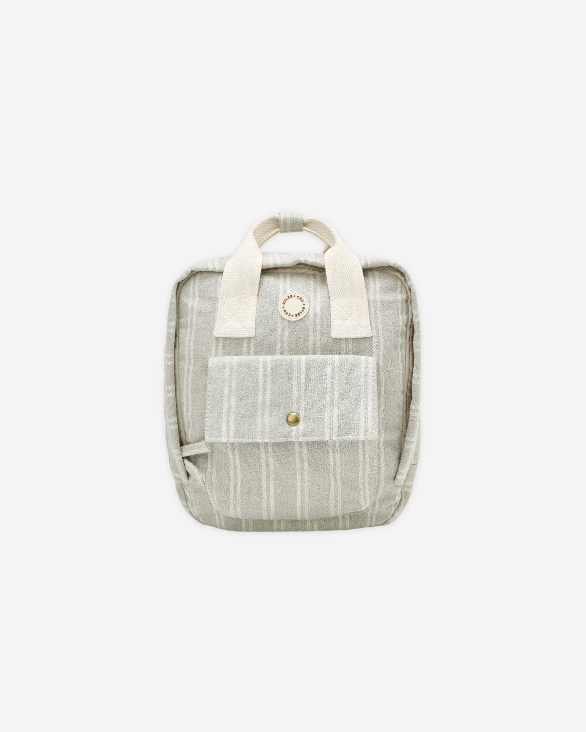 Mini Backpack Sage Pinstripe – Rylee + Cru