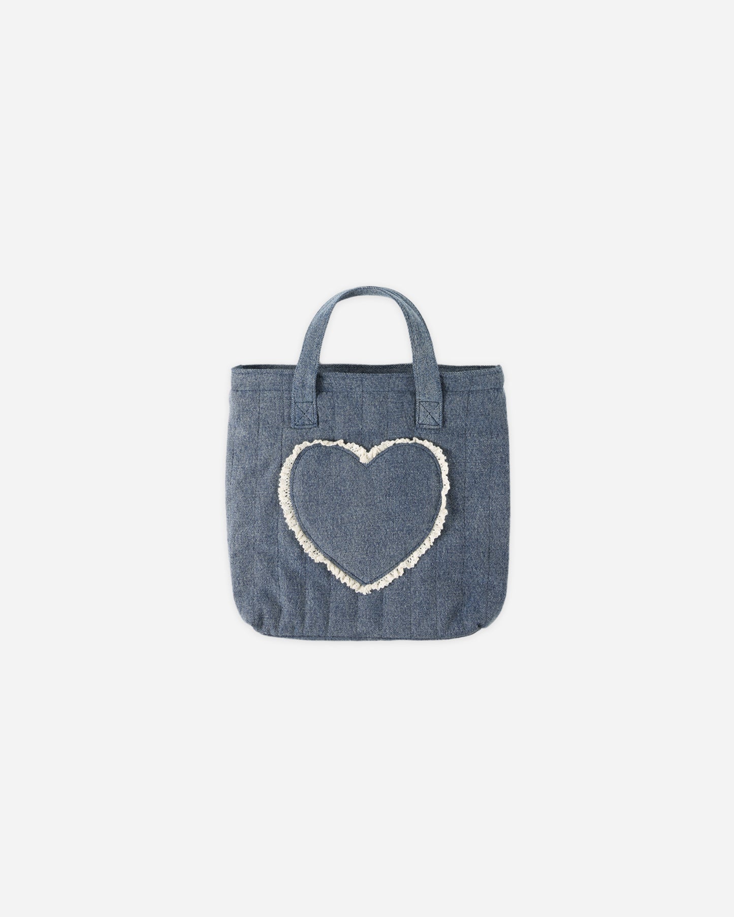 Quilted Tote Bag || Indigo Denim - Rylee + Cru | Kids Clothes | Trendy Baby Clothes | Modern Infant Outfits |