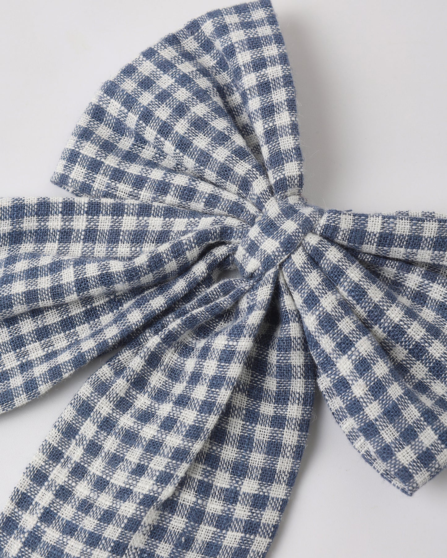 Oversized Bow Marine Gingham