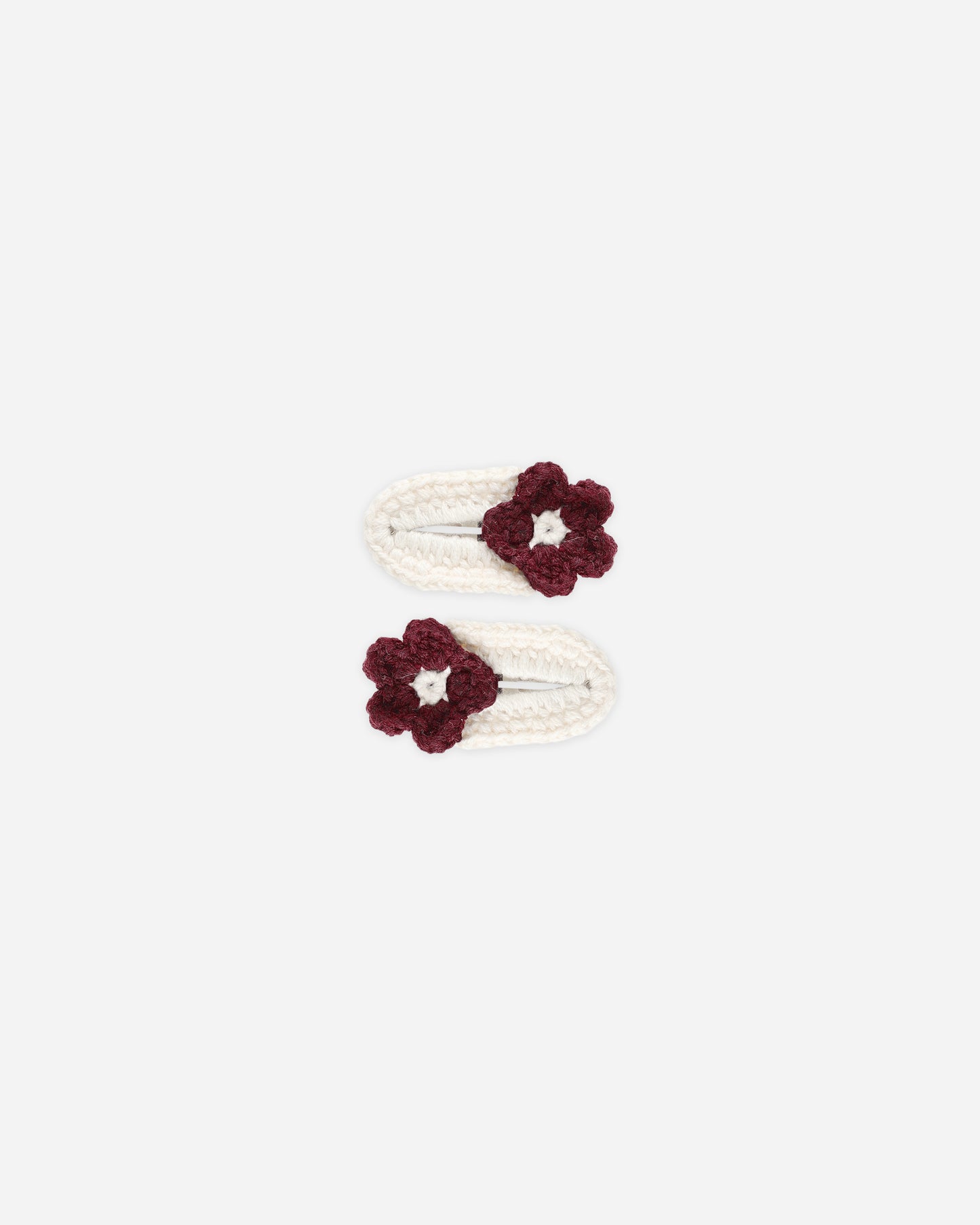 Crochet Clips || Burgundy - Rylee + Cru | Kids Clothes | Trendy Baby Clothes | Modern Infant Outfits |