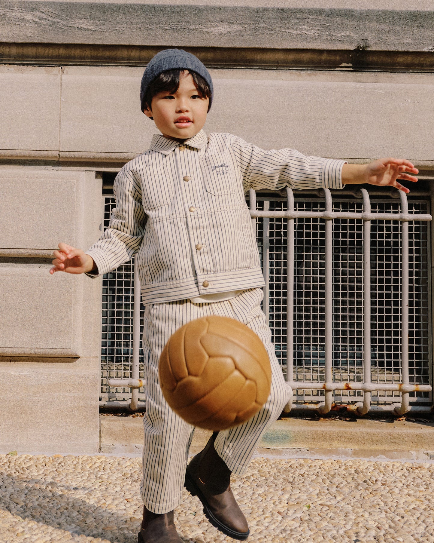 Chore Coat || Navy Pinstripe - Rylee + Cru | Kids Clothes | Trendy Baby Clothes | Modern Infant Outfits |