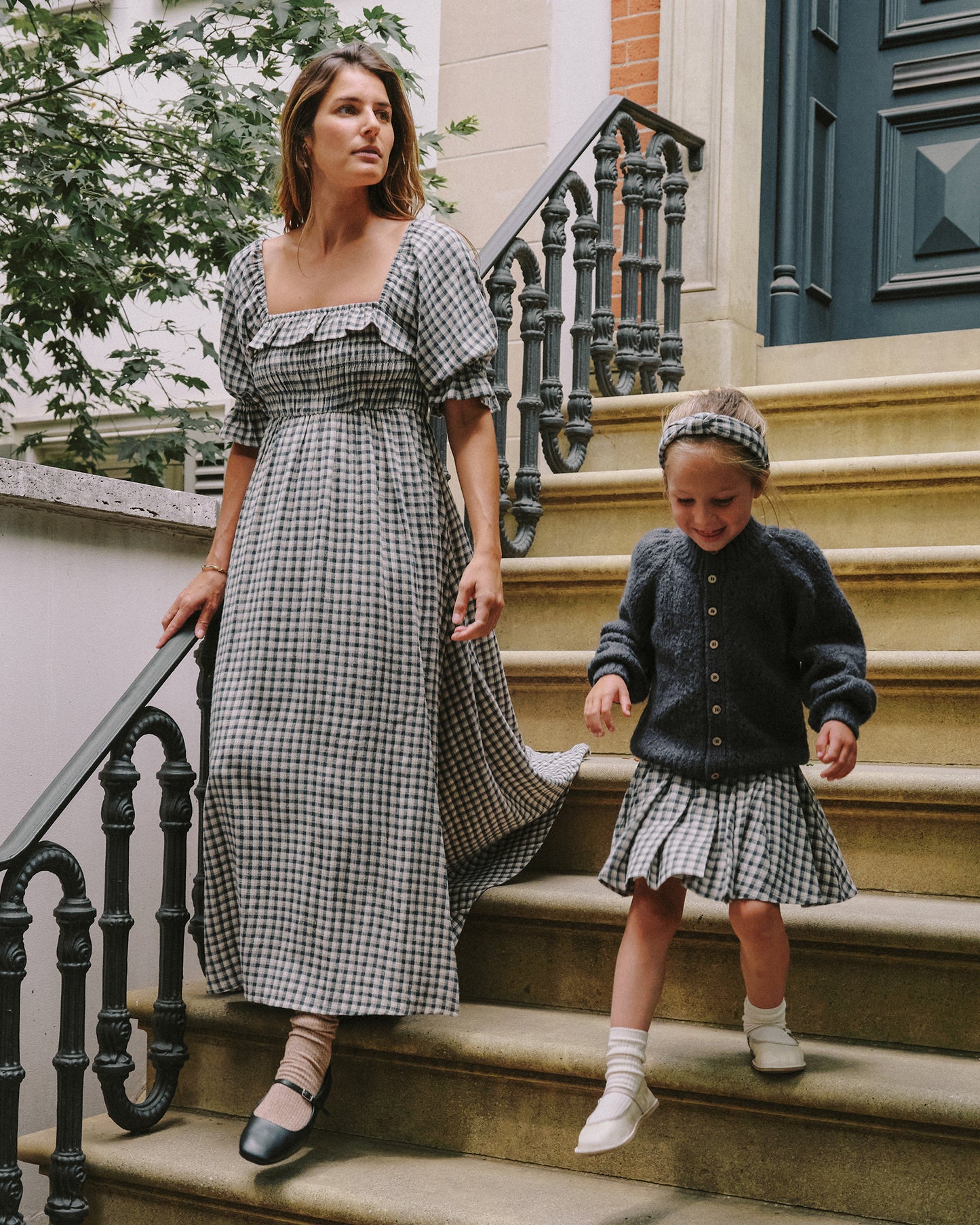 Birdie Dress | Navy Check - Rylee + Cru | Kids Clothes | Trendy Baby Clothes | Modern Infant Outfits |