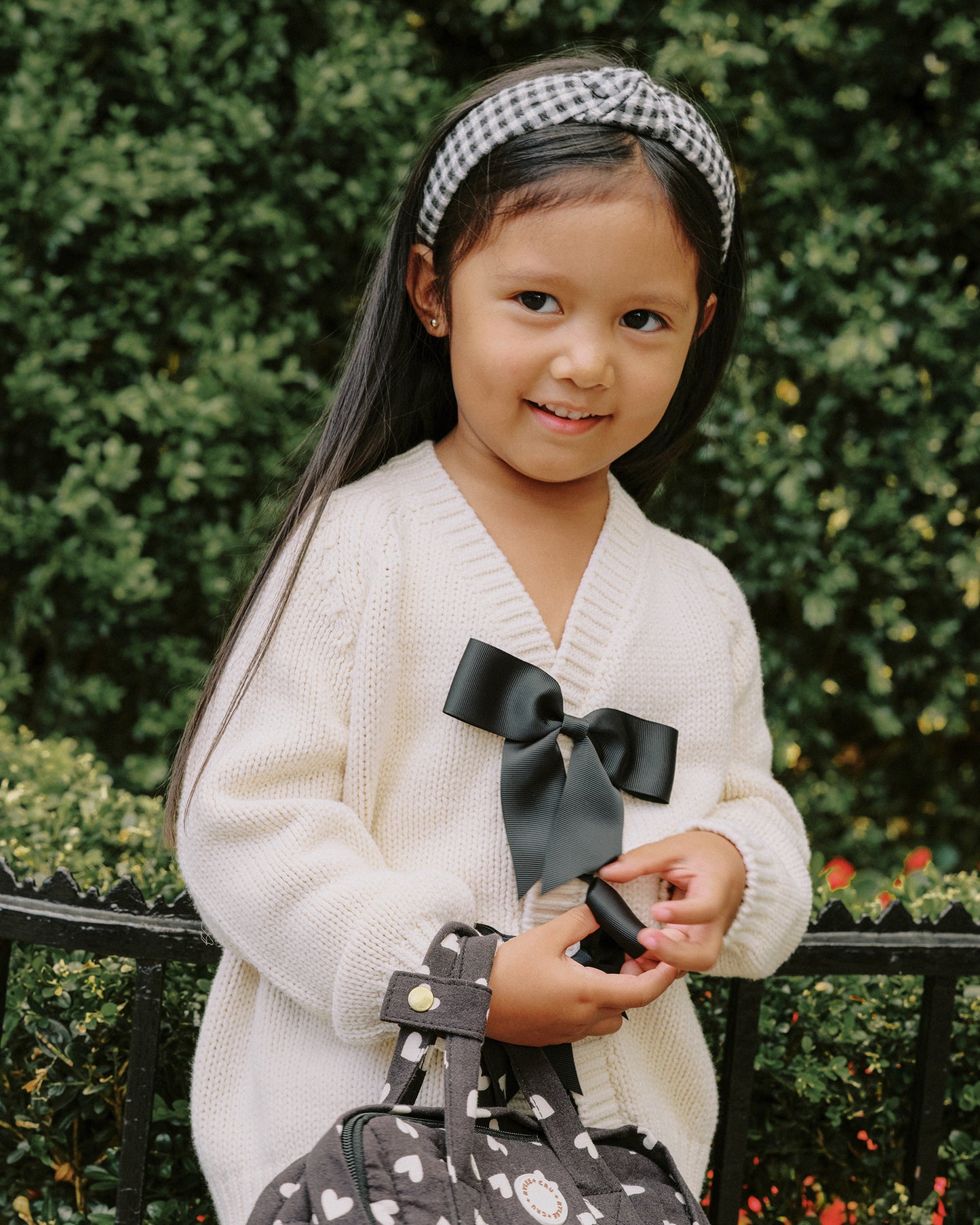 Knotted Headband || Black Gingham - Rylee + Cru | Kids Clothes | Trendy Baby Clothes | Modern Infant Outfits |