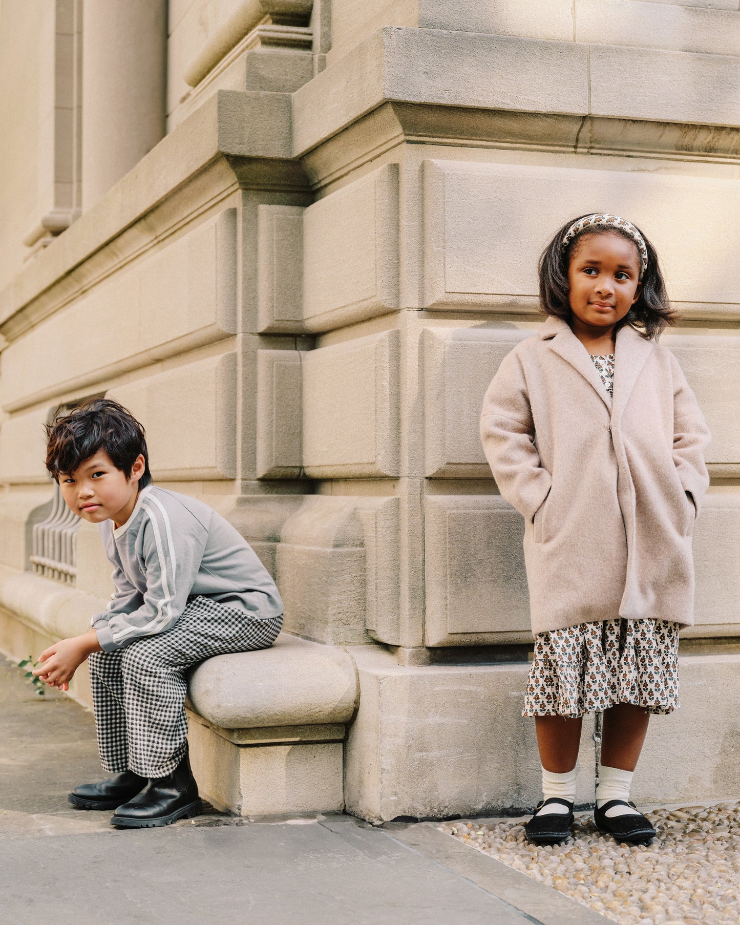 Presley Longline Coat || Camel - Rylee + Cru | Kids Clothes | Trendy Baby Clothes | Modern Infant Outfits |