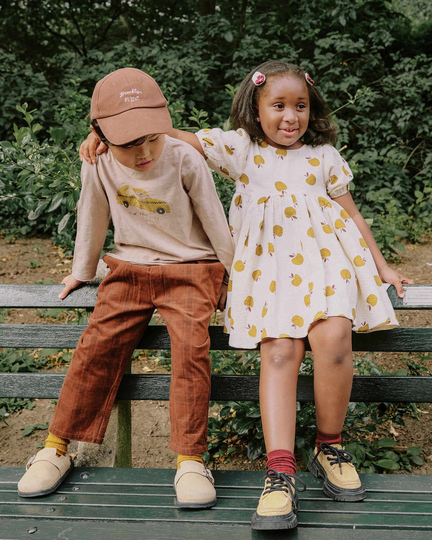 Raw Edge Long Sleeve Tee || Taxi - Rylee + Cru | Kids Clothes | Trendy Baby Clothes | Modern Infant Outfits |