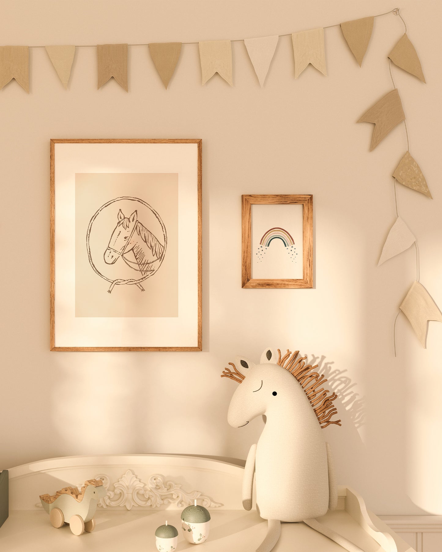 Art Print || Horse - Rylee + Cru | Kids Clothes | Trendy Baby Clothes | Modern Infant Outfits |