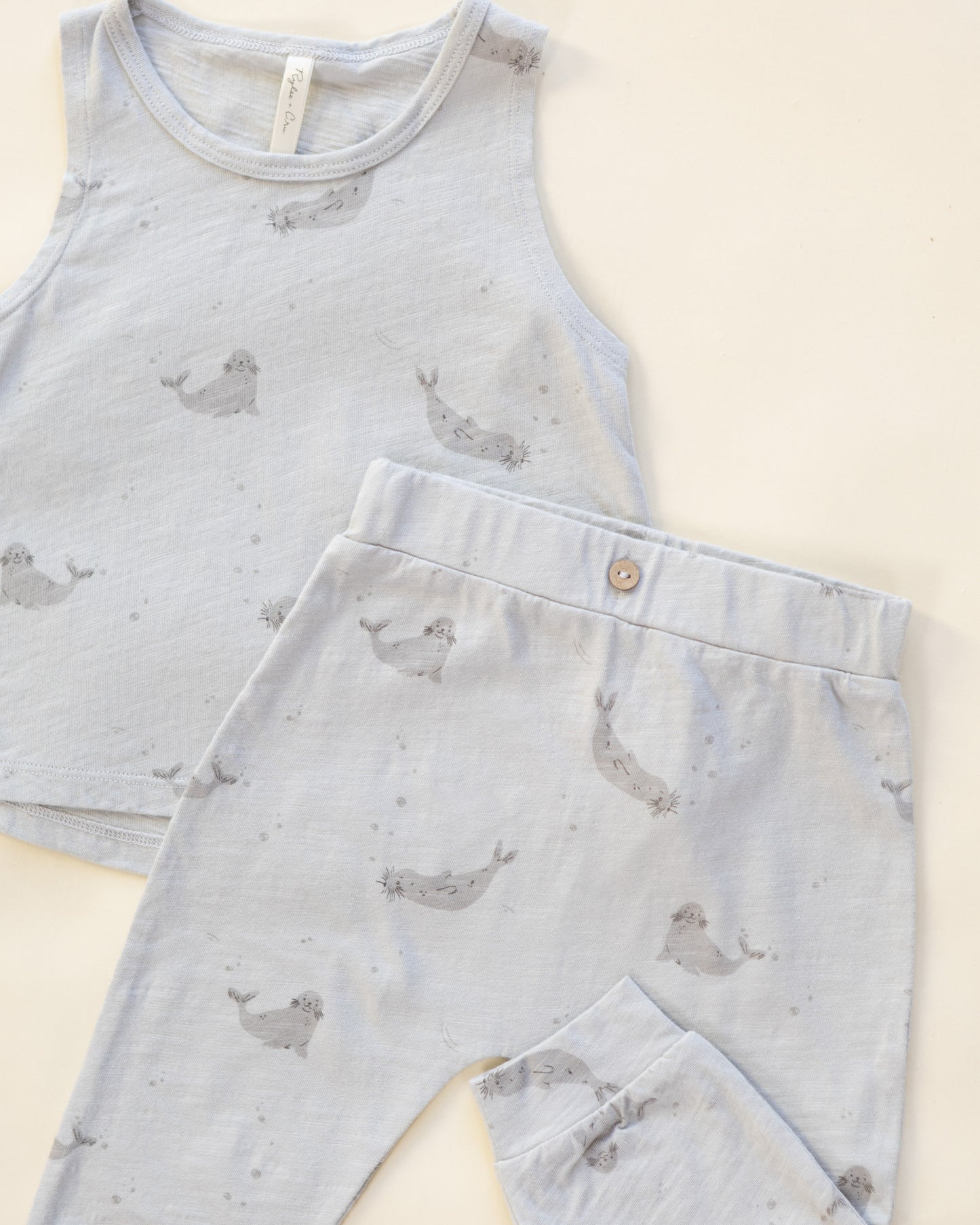Tank + Slouch Pant Set Seals - Rylee + Cru | Kids Clothes | Trendy Baby Clothes | Modern Infant Outfits |