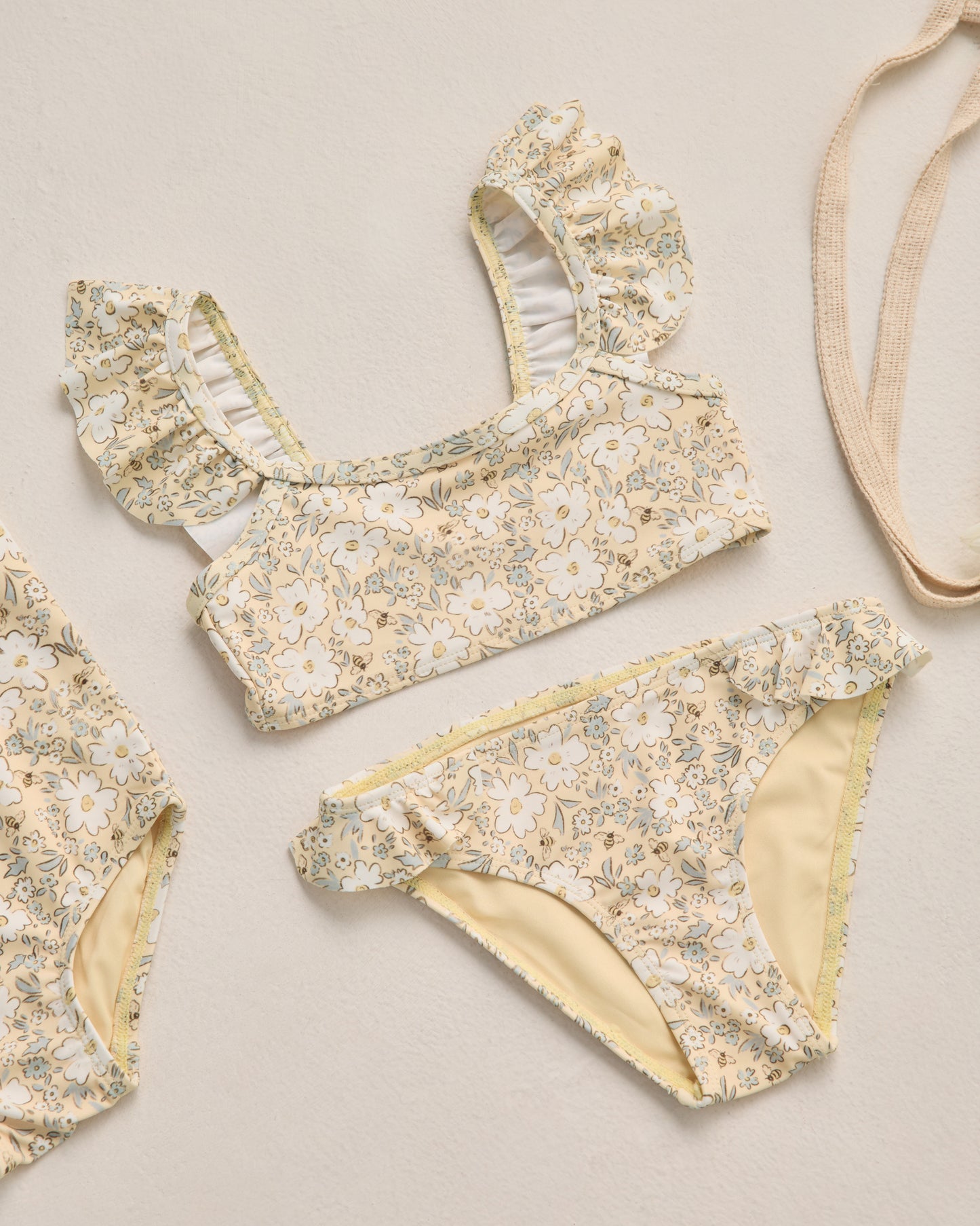 Hanalei Two-Piece Lemon Meadow - Rylee + Cru | Kids Clothes | Trendy Baby Clothes | Modern Infant Outfits |
