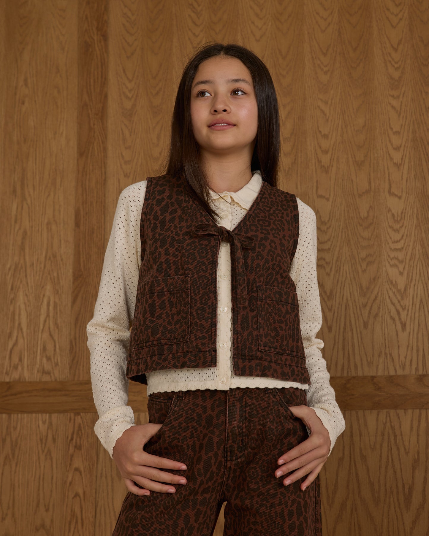 Utility Vest || Leopard - Rylee + Cru | Kids Clothes | Trendy Baby Clothes | Modern Infant Outfits |