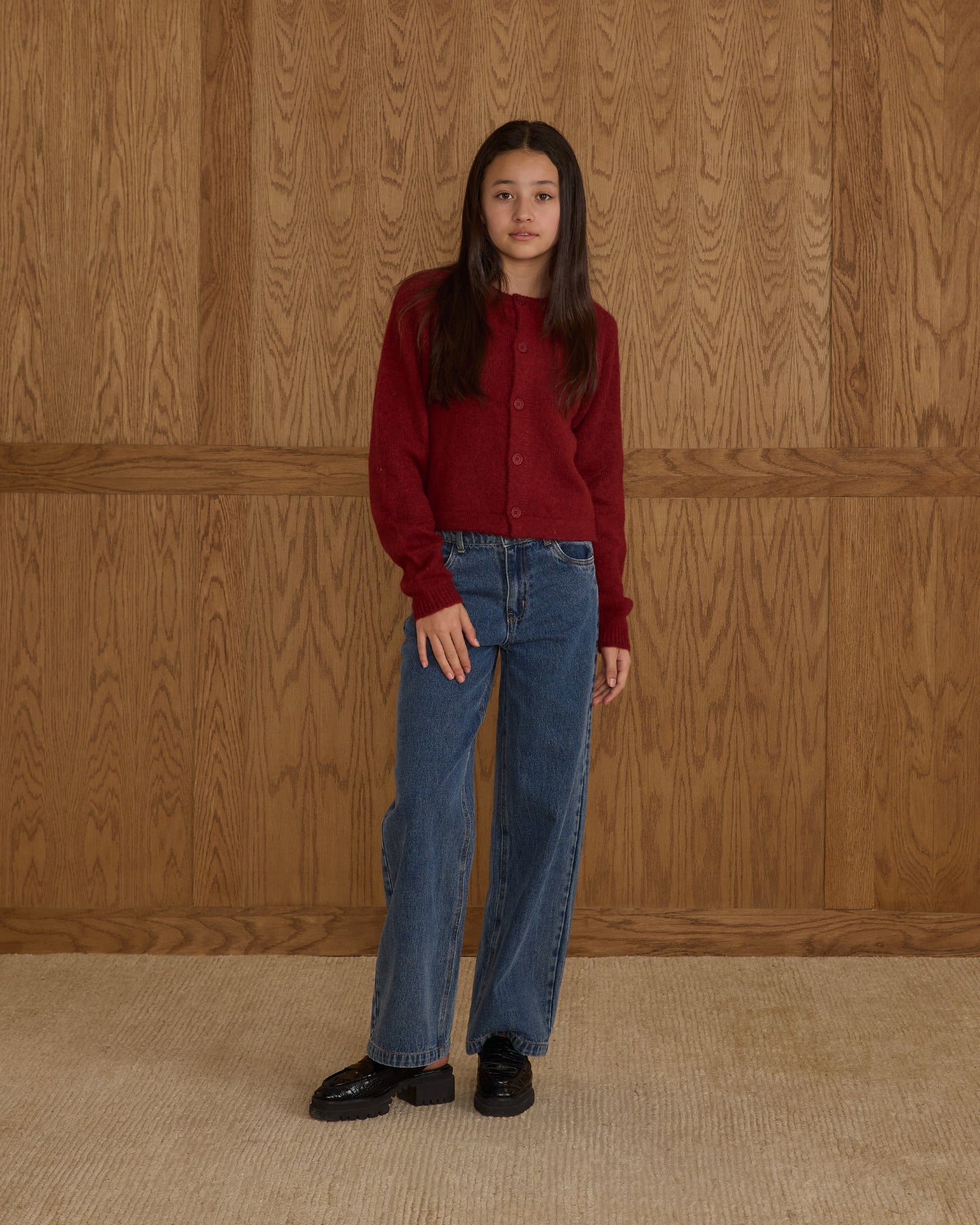 Fuzzy Cardigan || Ruby - Rylee + Cru | Kids Clothes | Trendy Baby Clothes | Modern Infant Outfits |