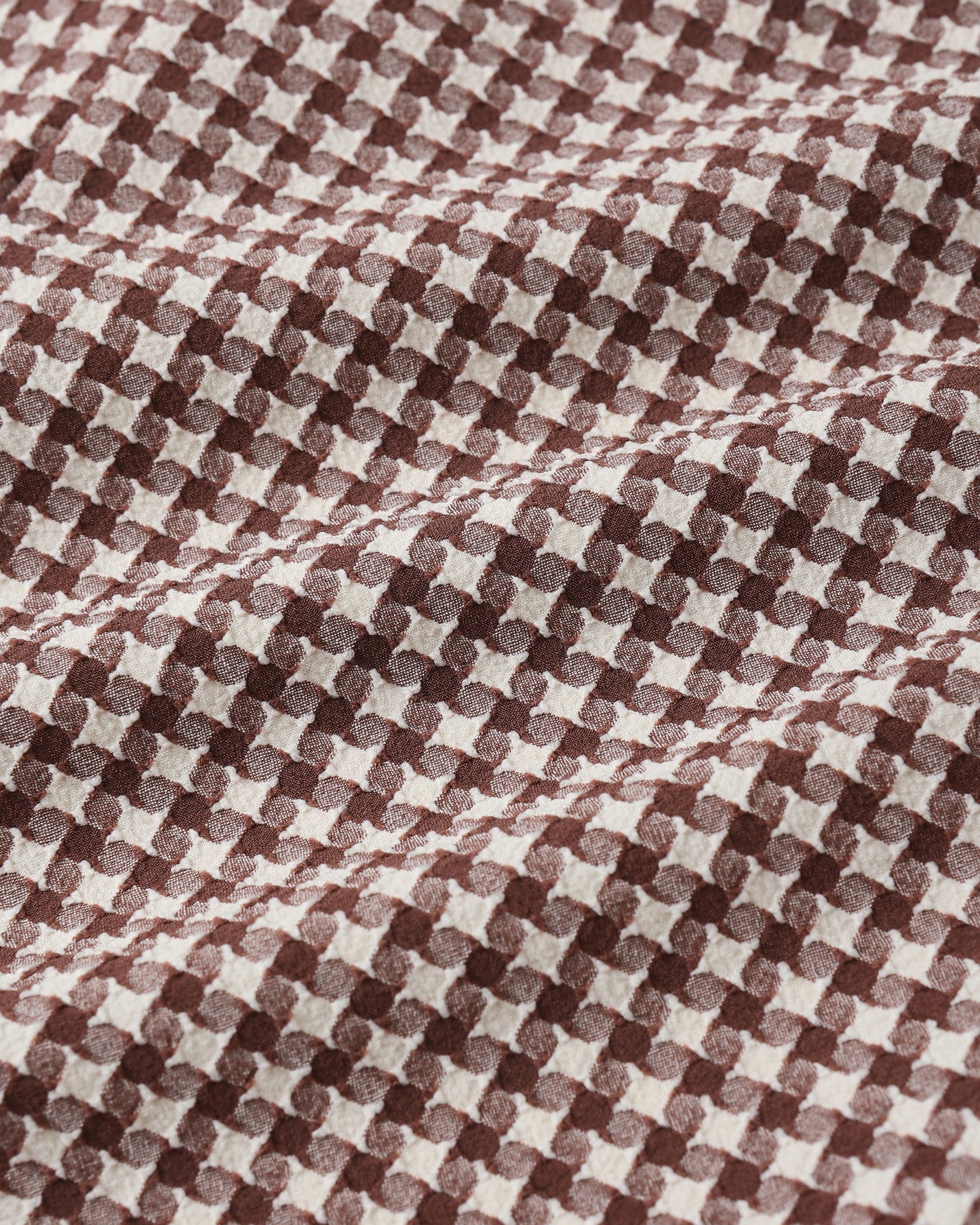 女式钢托巧克力色千鸟格连体衣