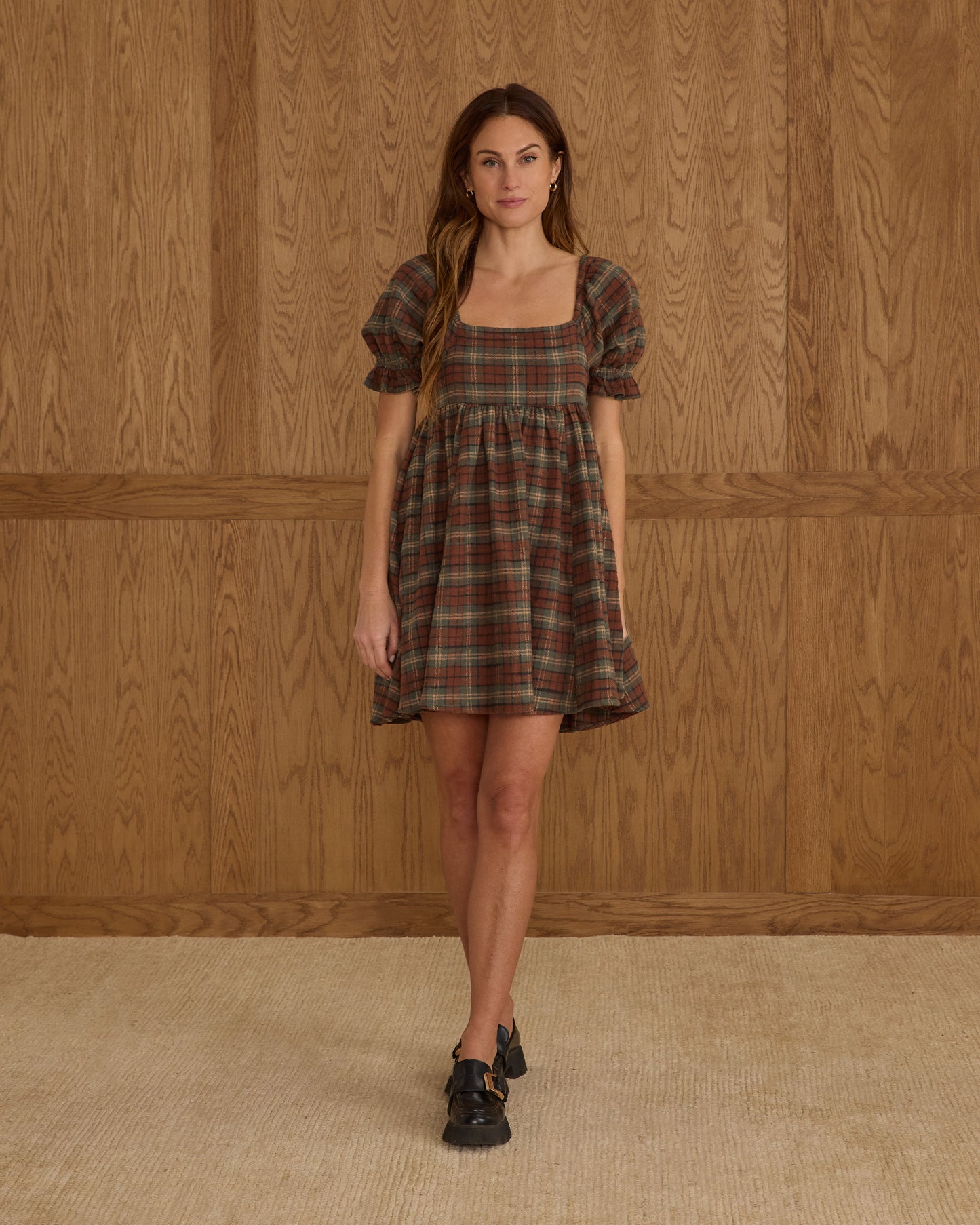 Naomi Dress | Holiday Plaid - Rylee + Cru | Kids Clothes | Trendy Baby Clothes | Modern Infant Outfits |