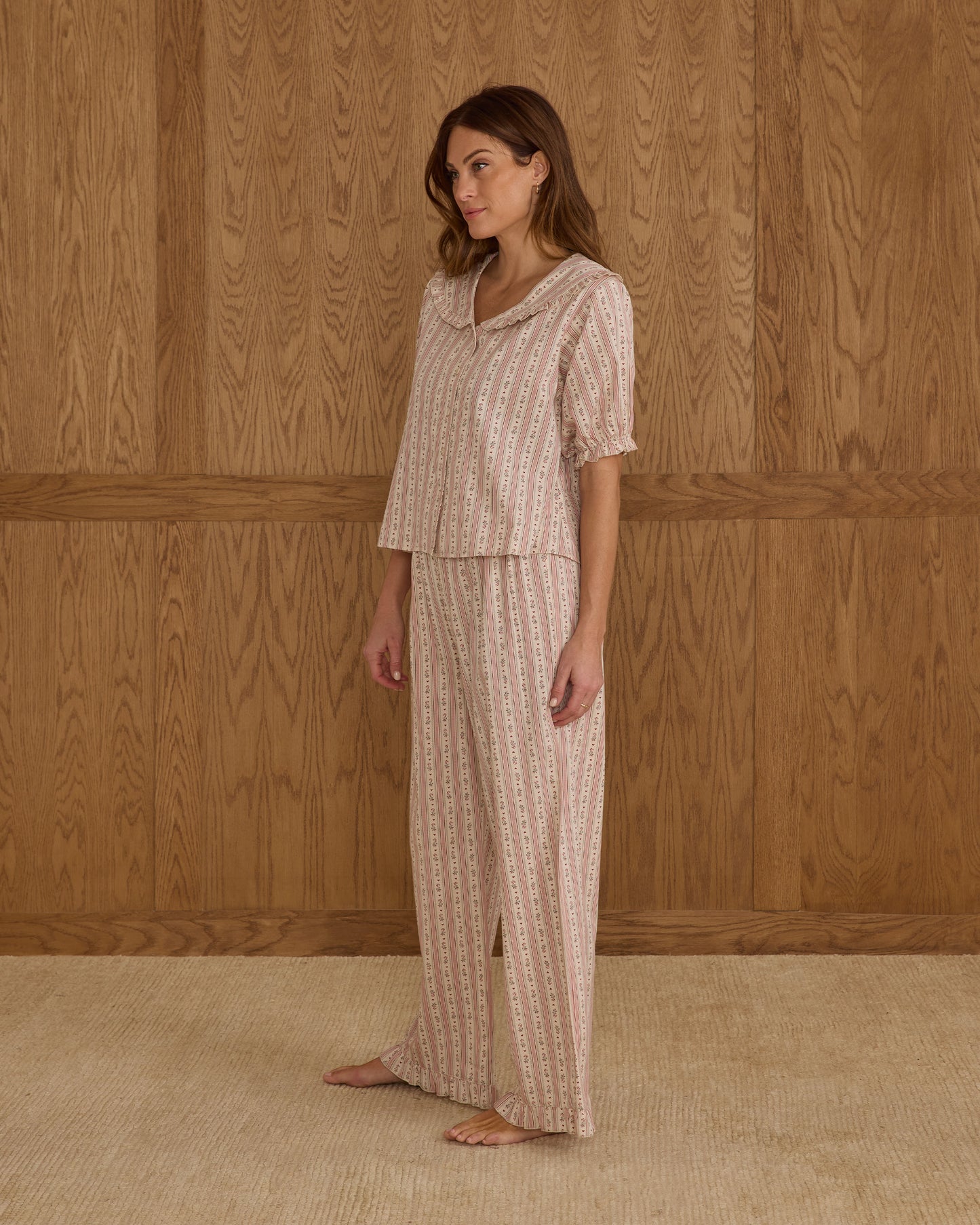 Ruffle Pajamas | Candy Cane Stripe - Rylee + Cru | Kids Clothes | Trendy Baby Clothes | Modern Infant Outfits |