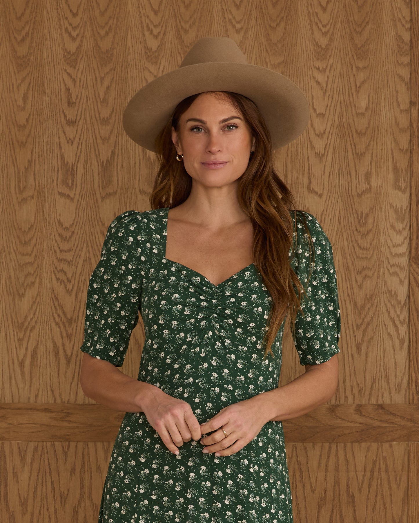 Violet Dress | Green Ditsy - Rylee + Cru | Kids Clothes | Trendy Baby Clothes | Modern Infant Outfits |