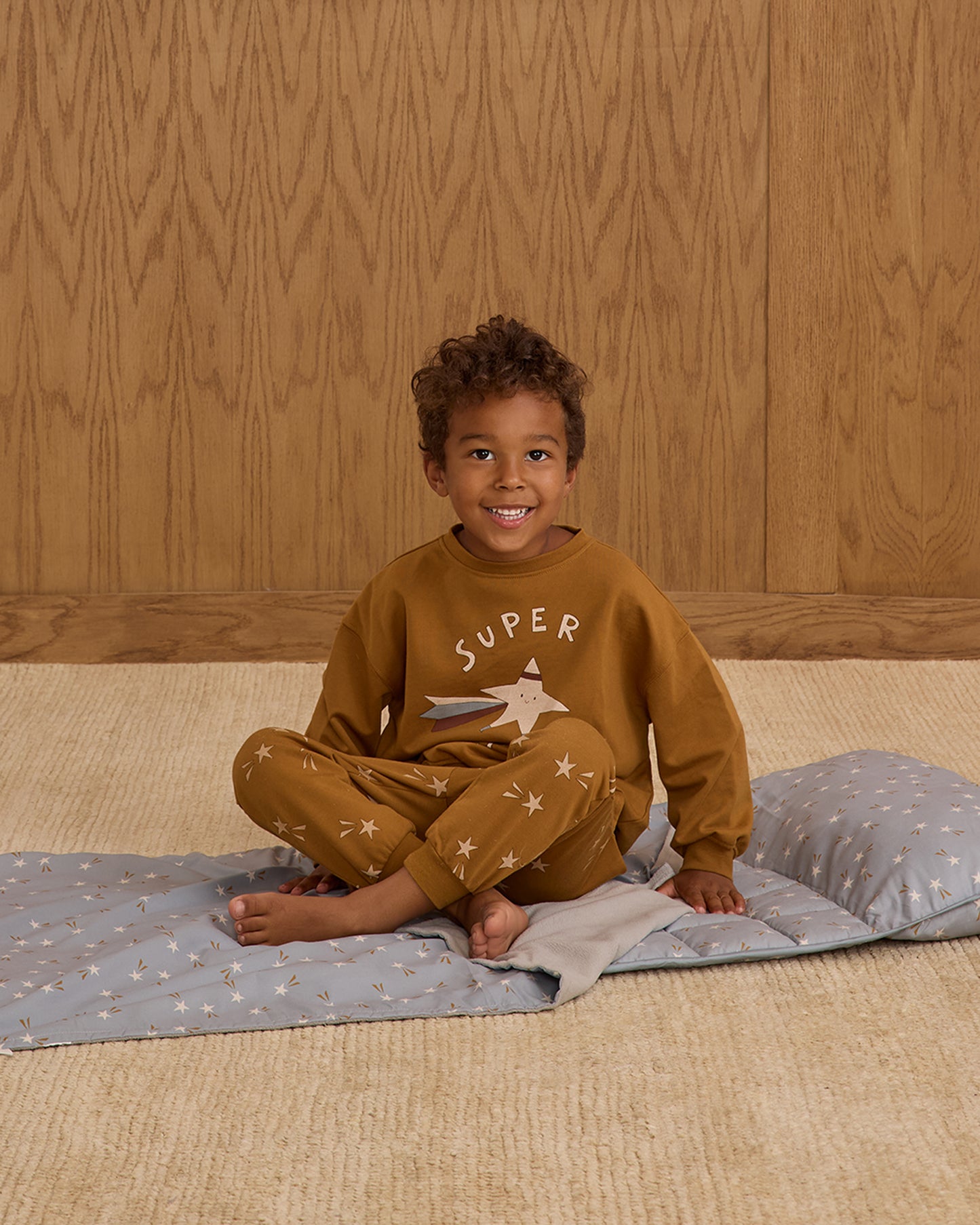 Jogger Sweatpant || Golden Stars - Rylee + Cru | Kids Clothes | Trendy Baby Clothes | Modern Infant Outfits |