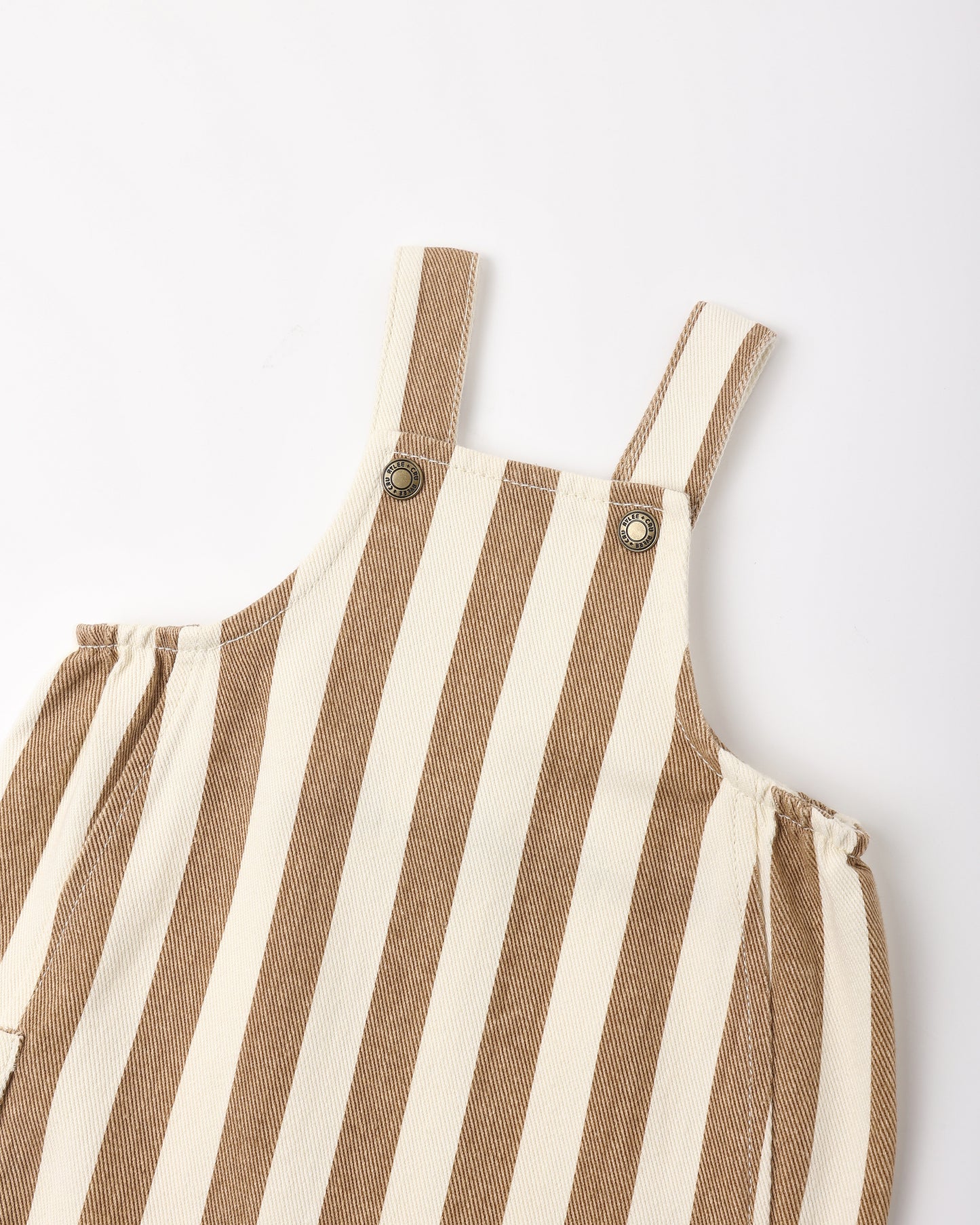 Cargo Baby Overall Fawn Pinstripe - Rylee + Cru | Kids Clothes | Trendy Baby Clothes | Modern Infant Outfits |
