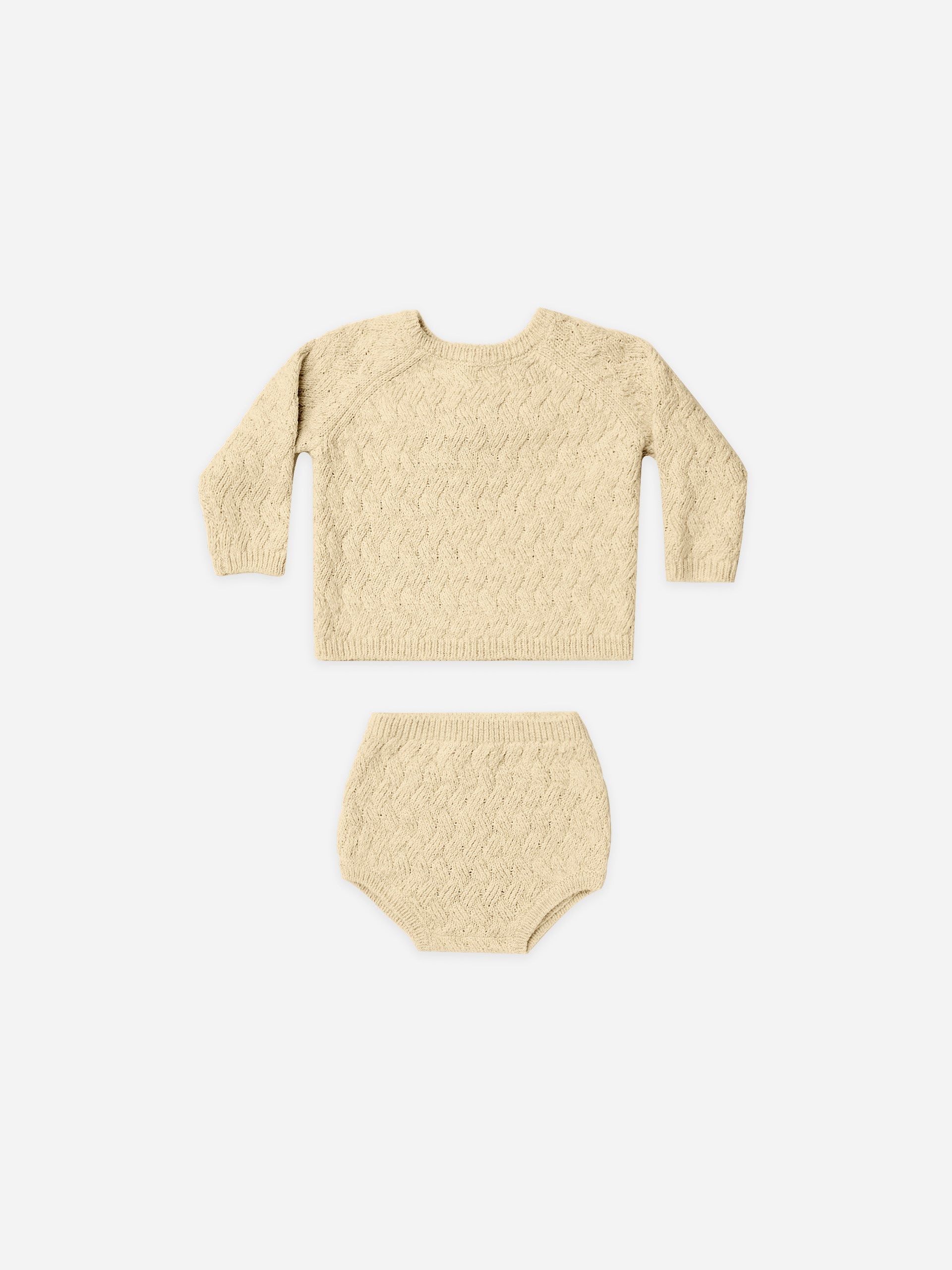 Mira Knit Set | Heathered Yellow