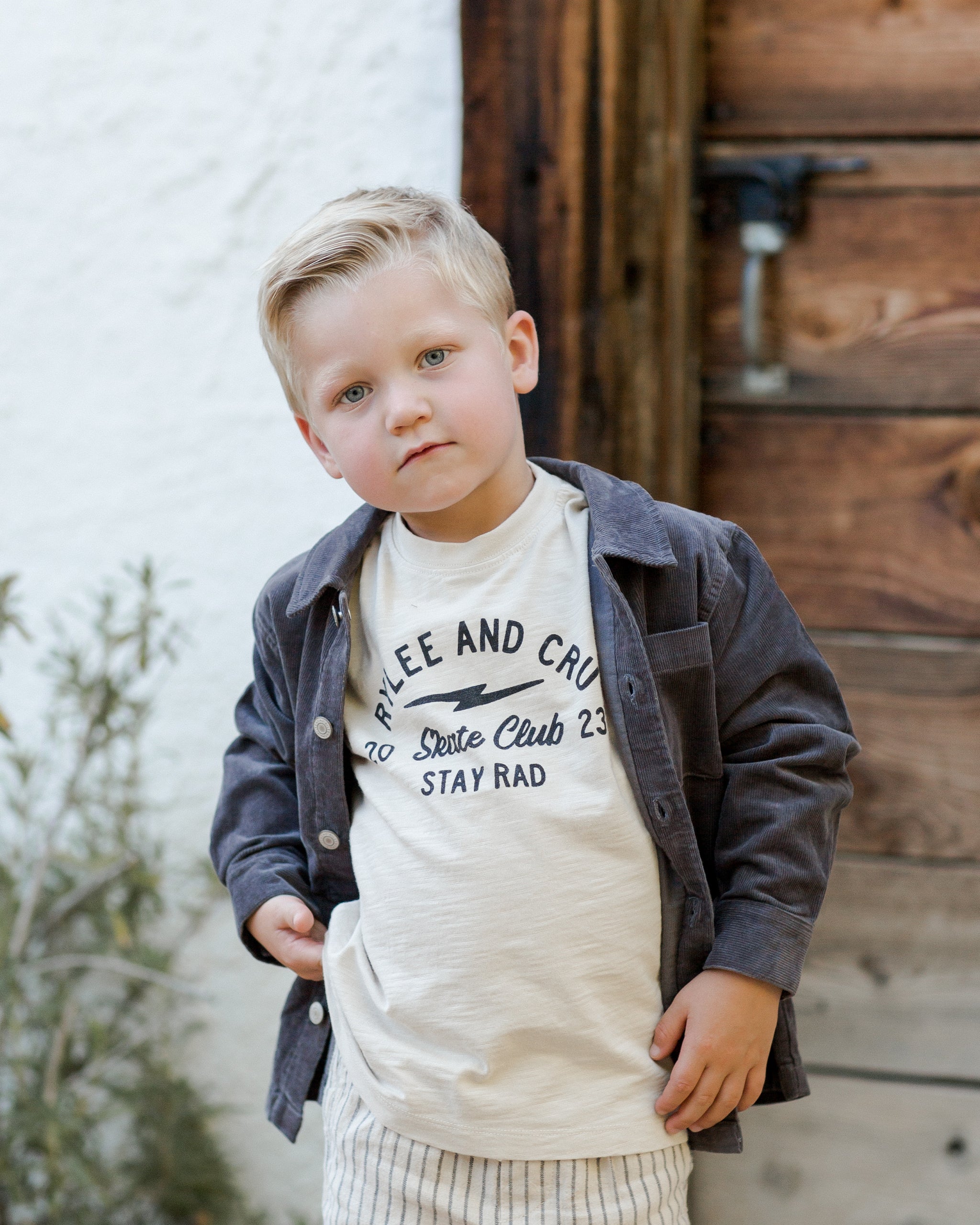 Relaxed Tee || Skate Club - Rylee + Cru | Kids Clothes | Trendy Baby Clothes | Modern Infant Outfits |